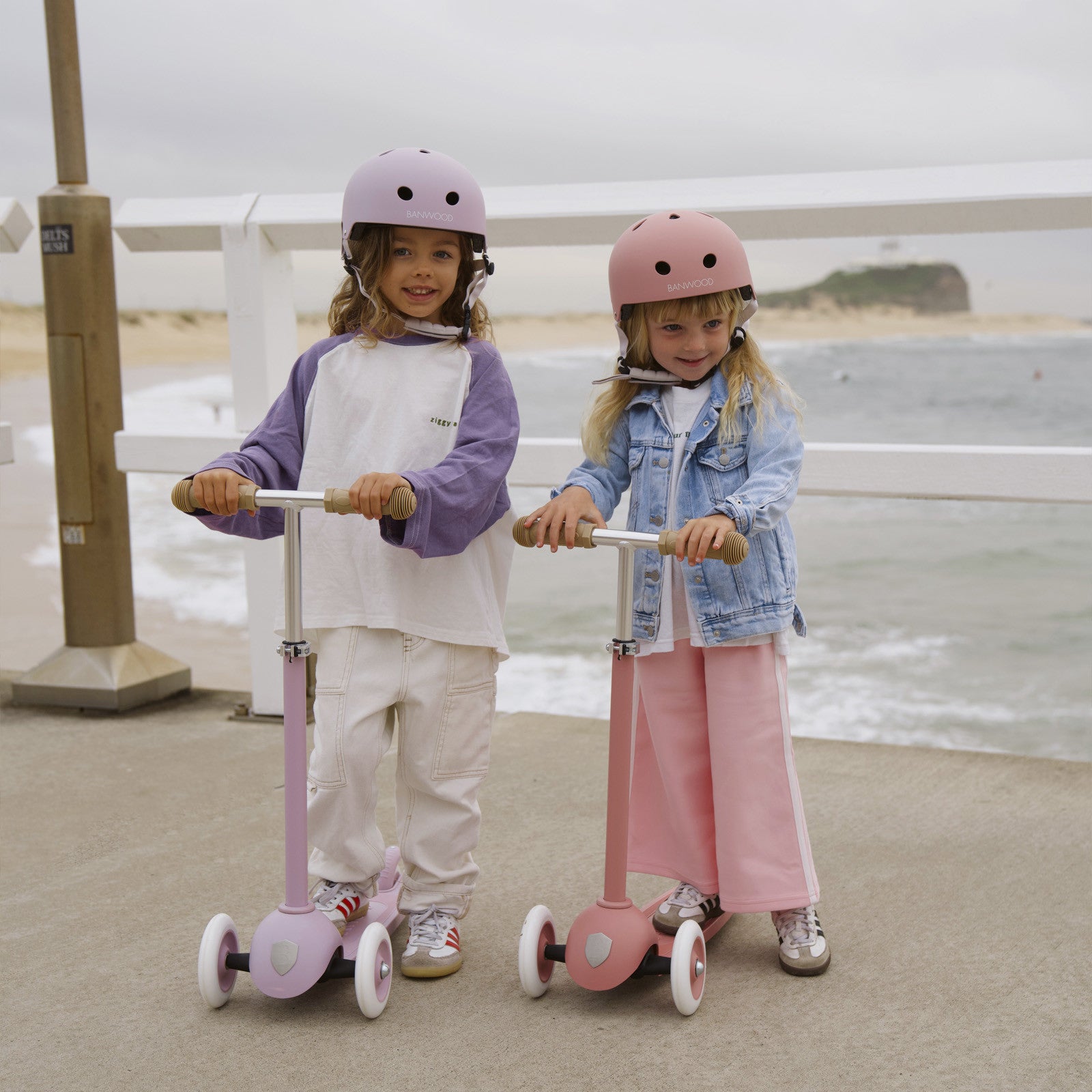 Banwood Casque enfant Eco, couleur lavande