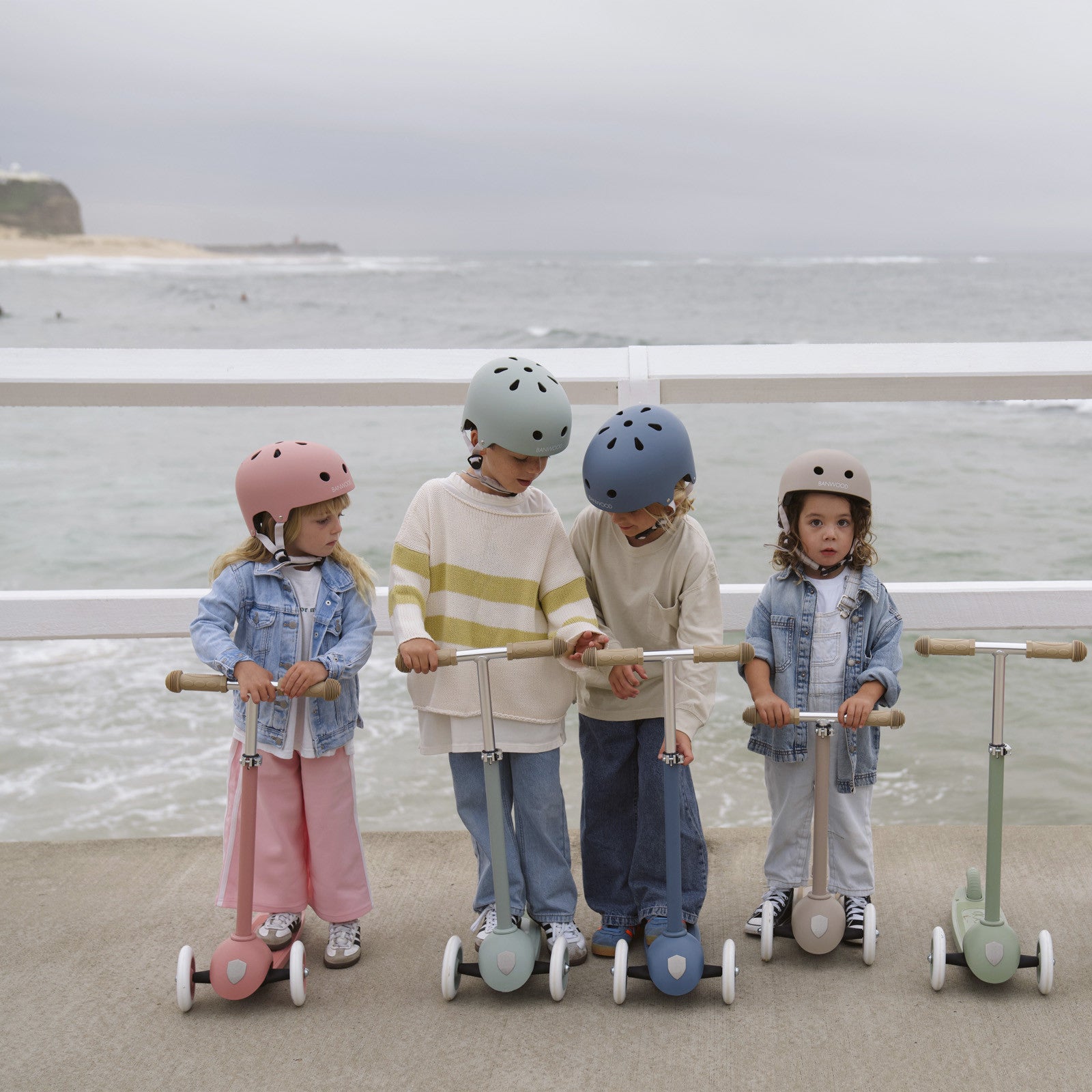 Casque pour enfants Eco Banwood Teal