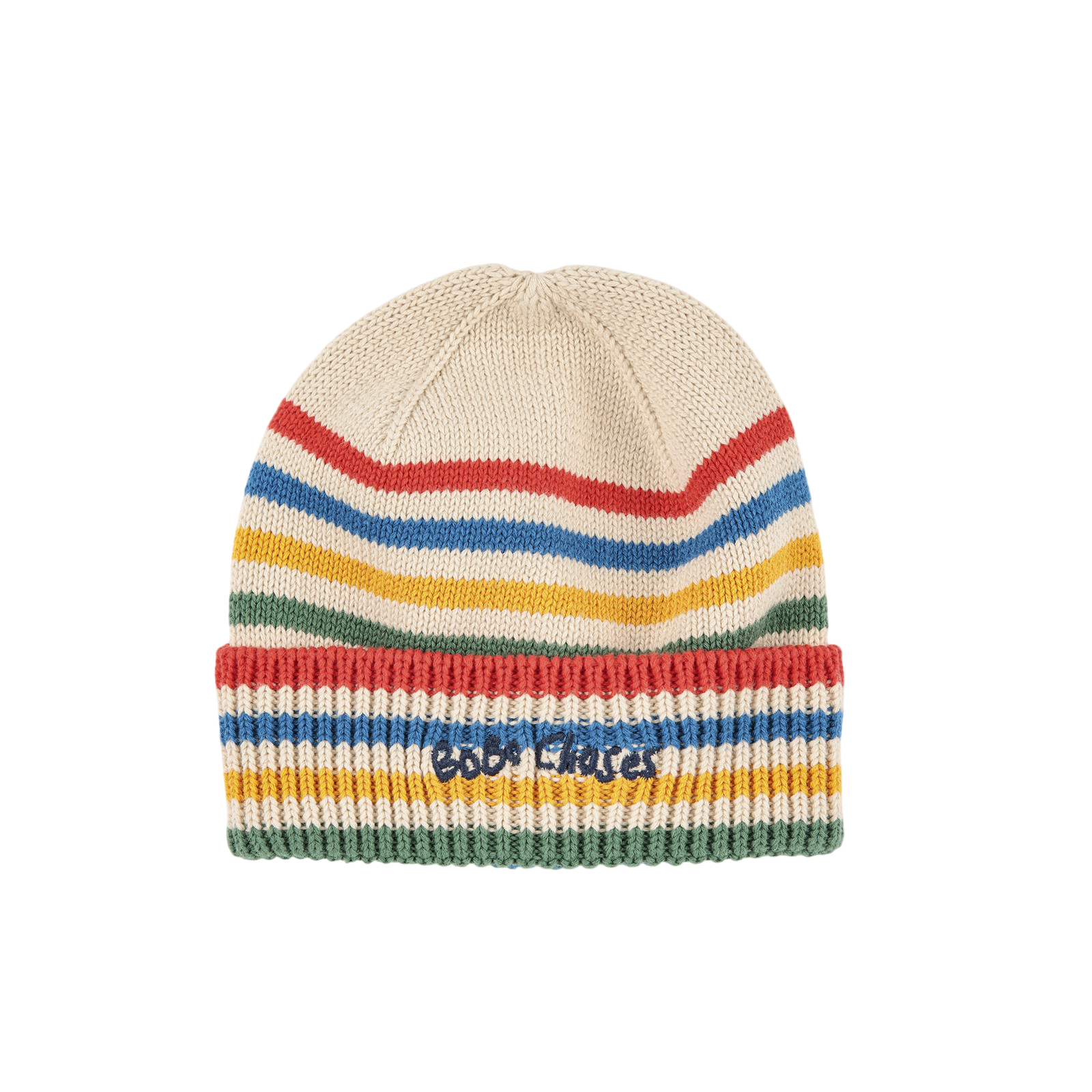 Beanie Tic Tac Toe Striped Offwhite