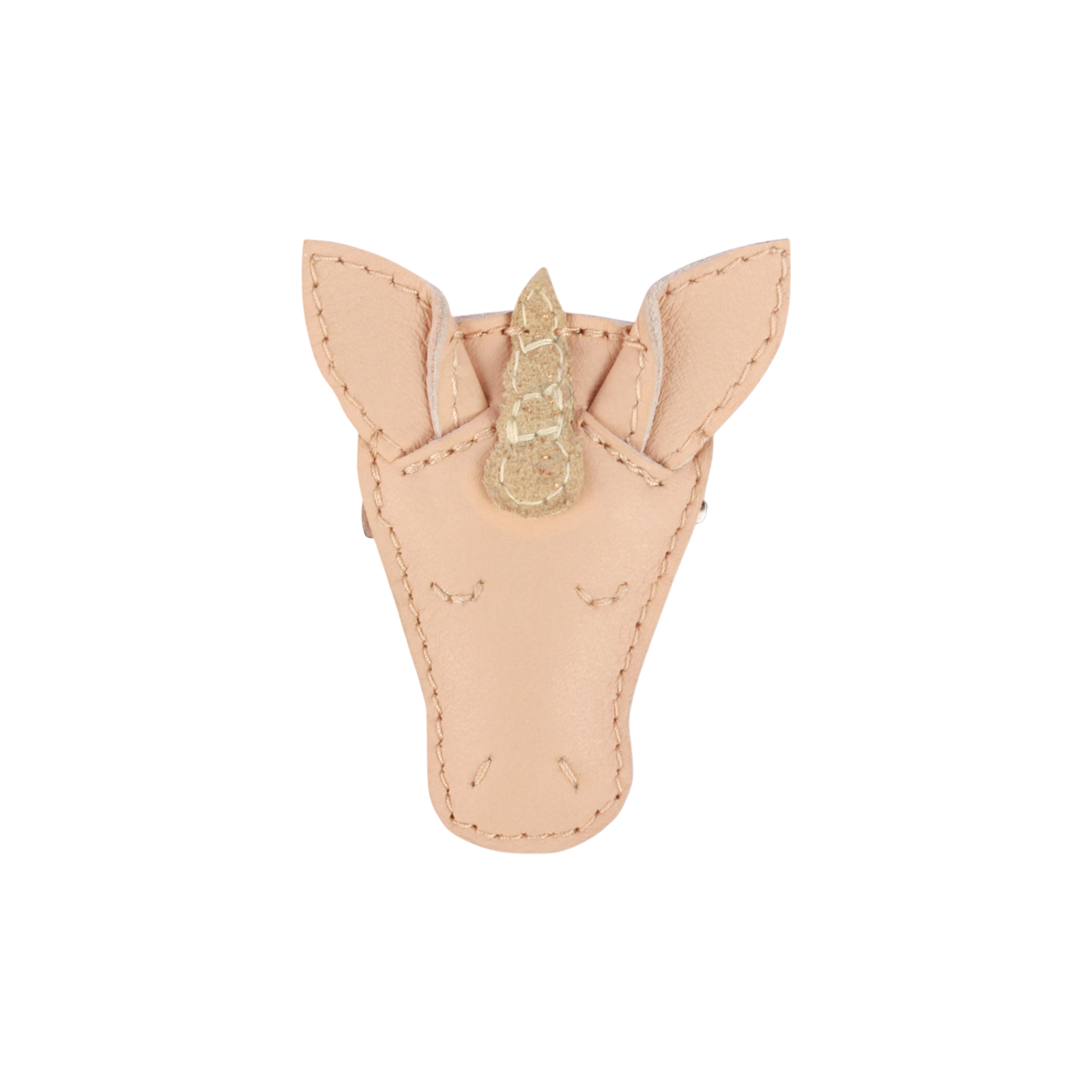 Hair clip Josy Unicorn Light Rose Leather