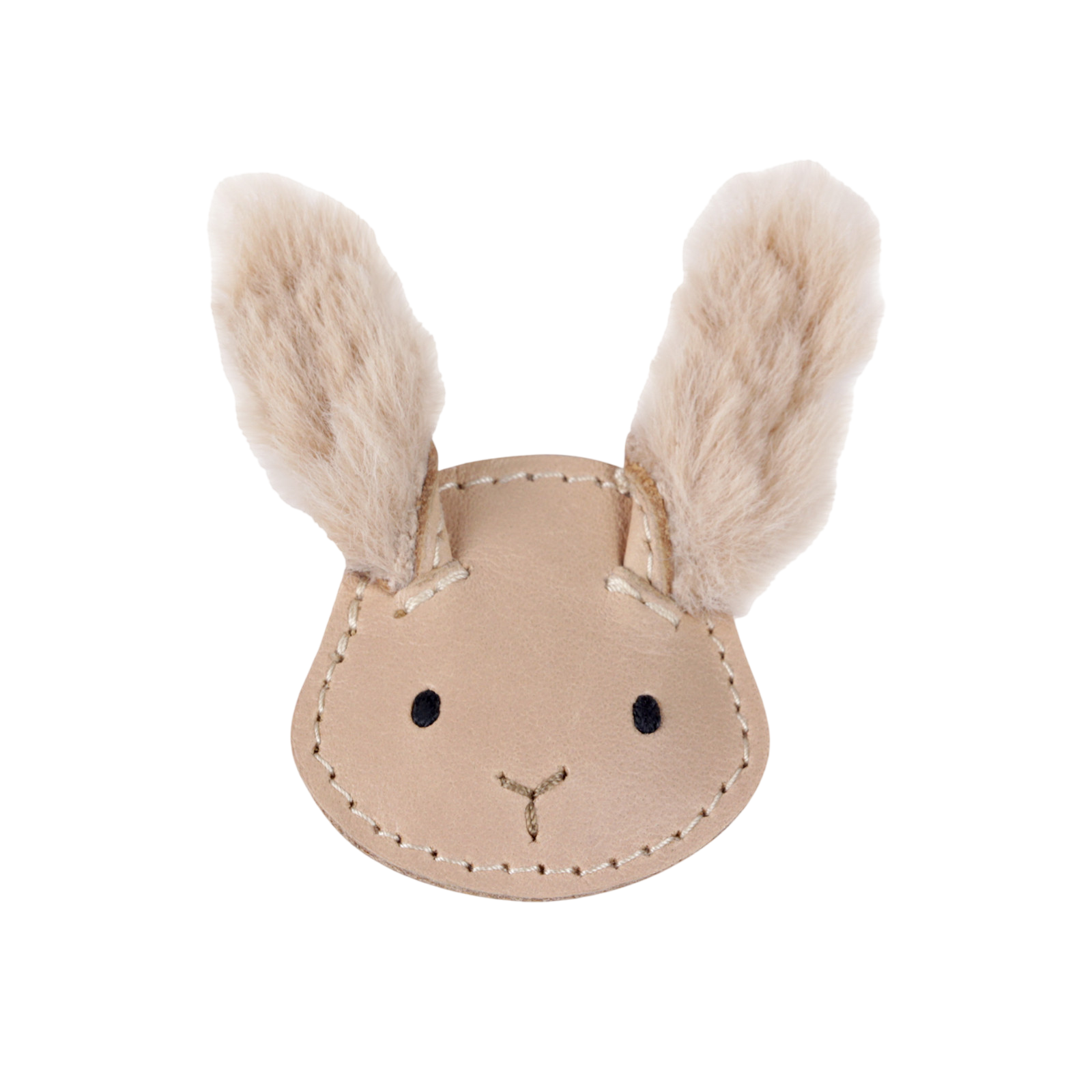 Pince à cheveux Josy Fluffy Bunny Light Rust Leather