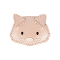 Haarspange Cat Rose Metallic Leather