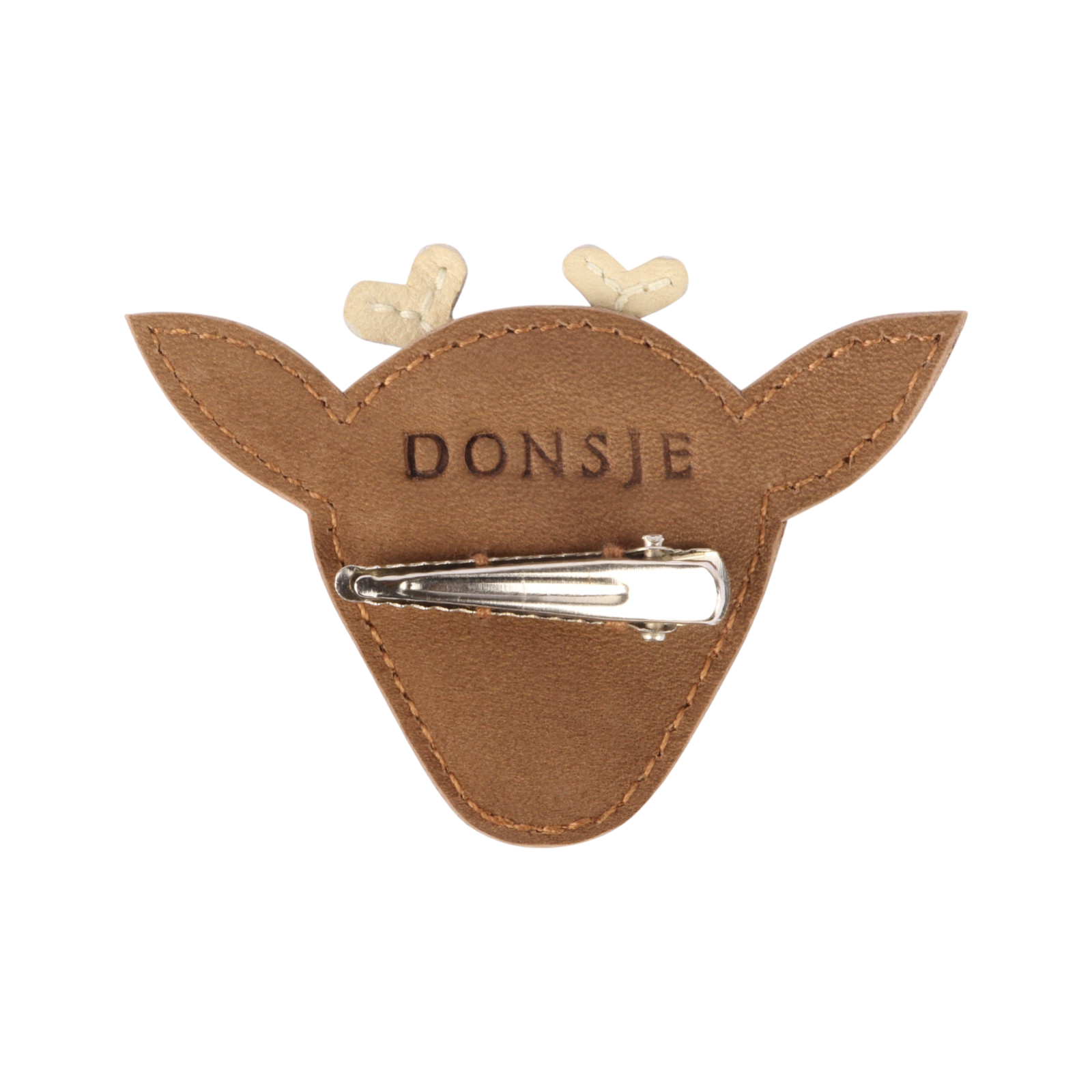 Hair clip Stag Hazelnut Nubuck