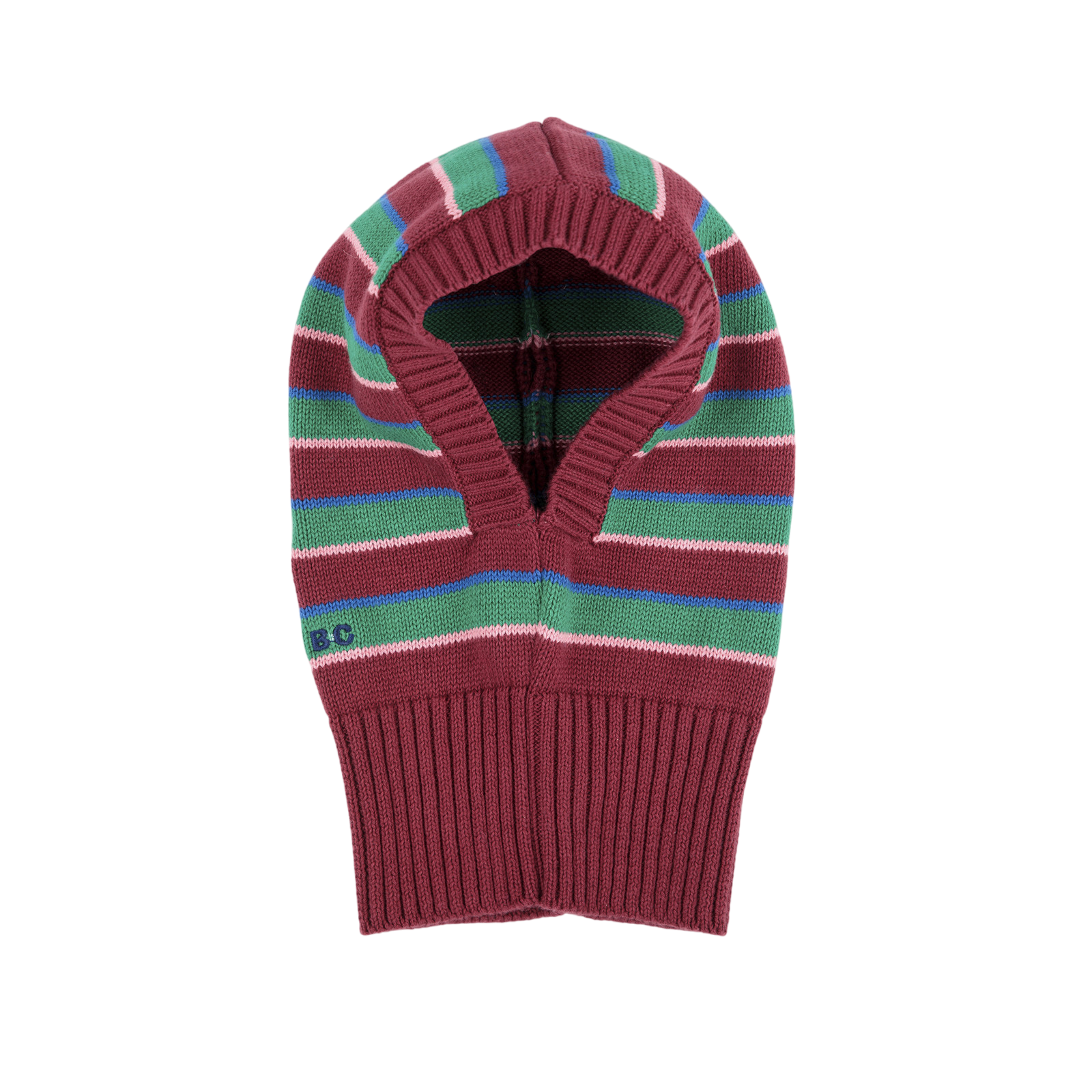 Balaclava Bobo Choses Striped Dark Brown