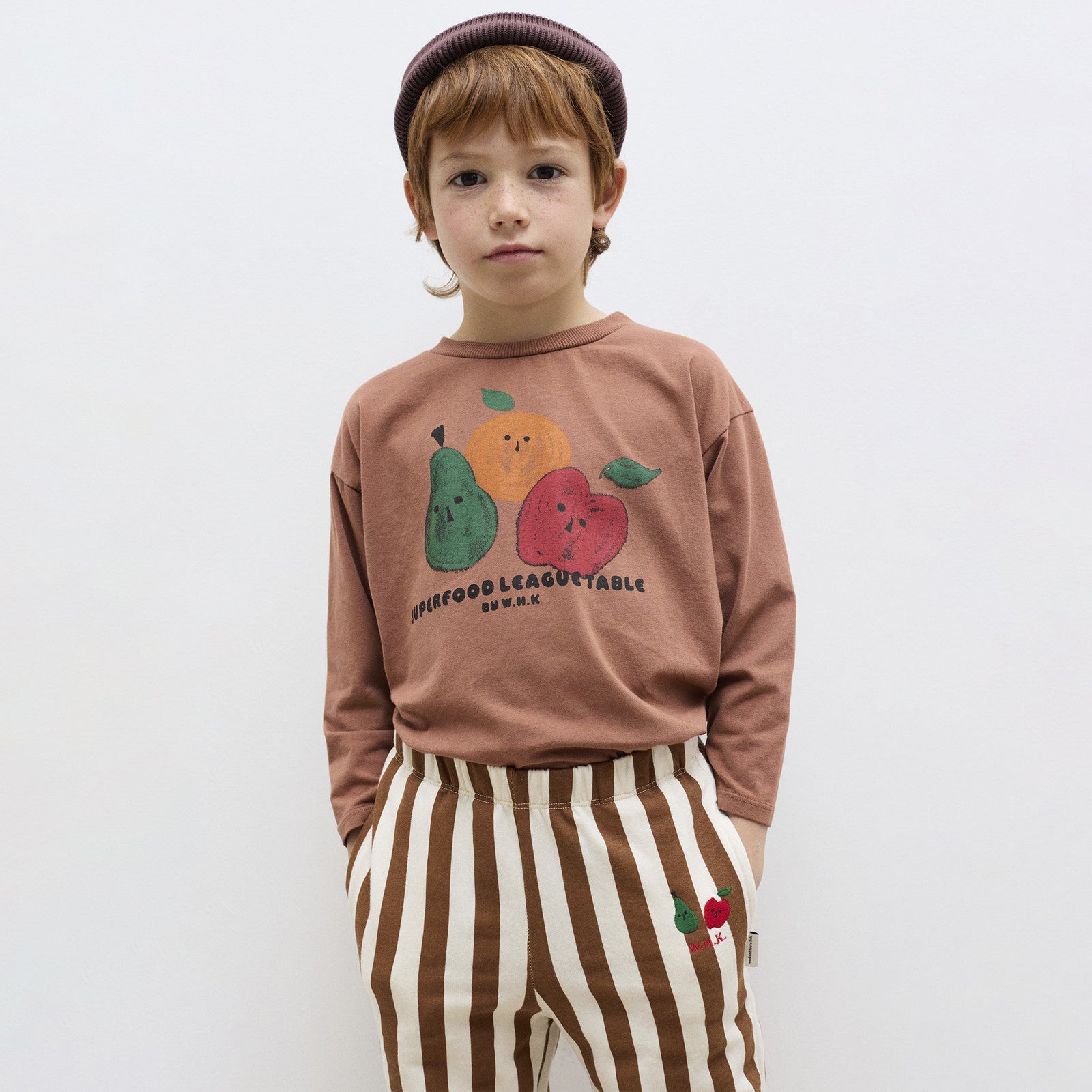 Langarmshirt Fruity Brown