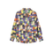 Adult blouse Rainbow Plaid Pattern Relaxed