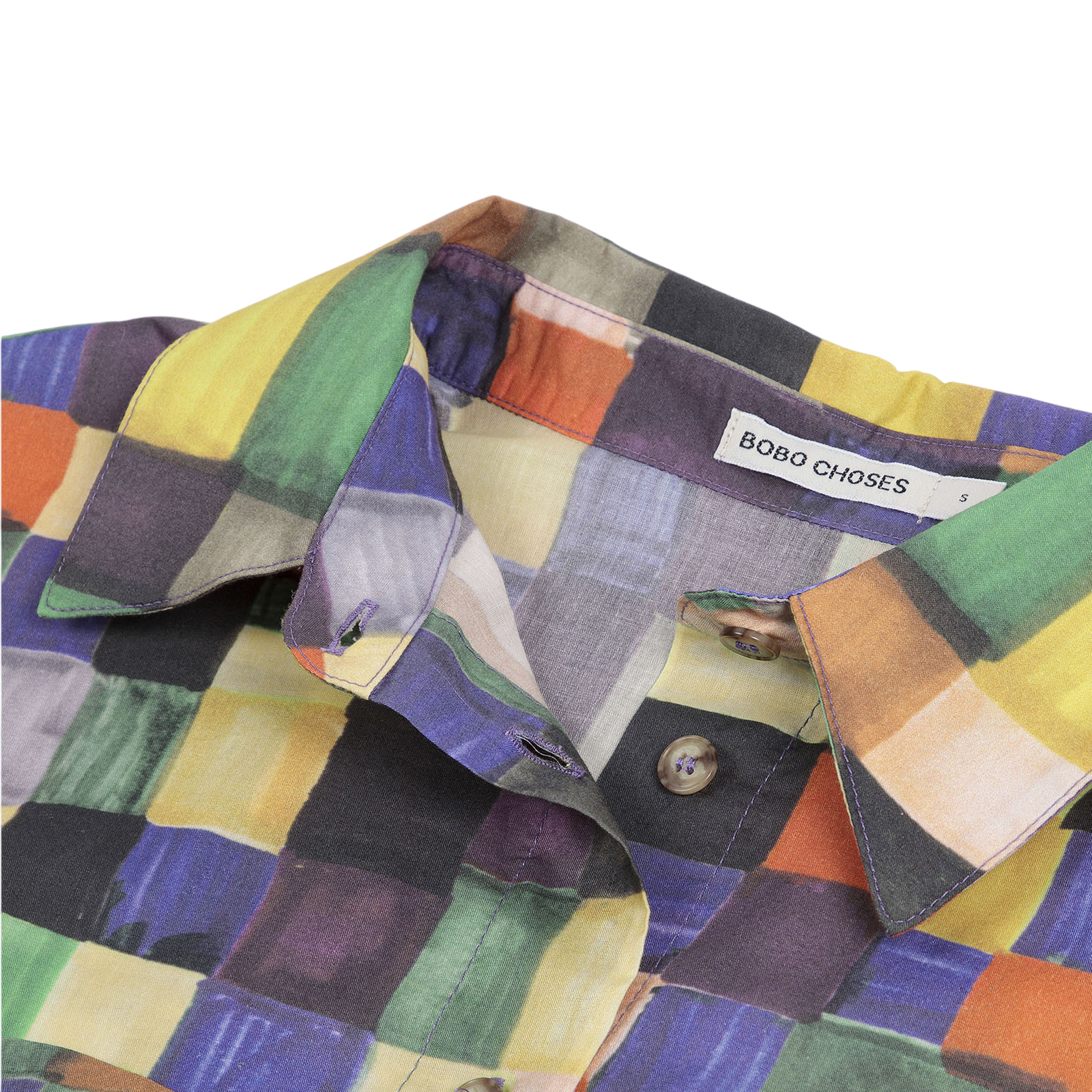 Blouse adulte Rainbow Plaid Pattern Relaxed