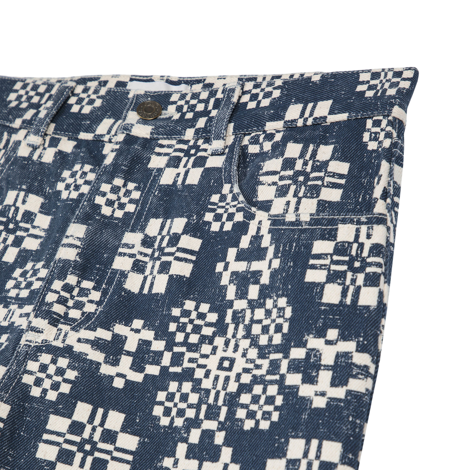 Adult Jeans Kaleidoscope Pattern Midnight Blue