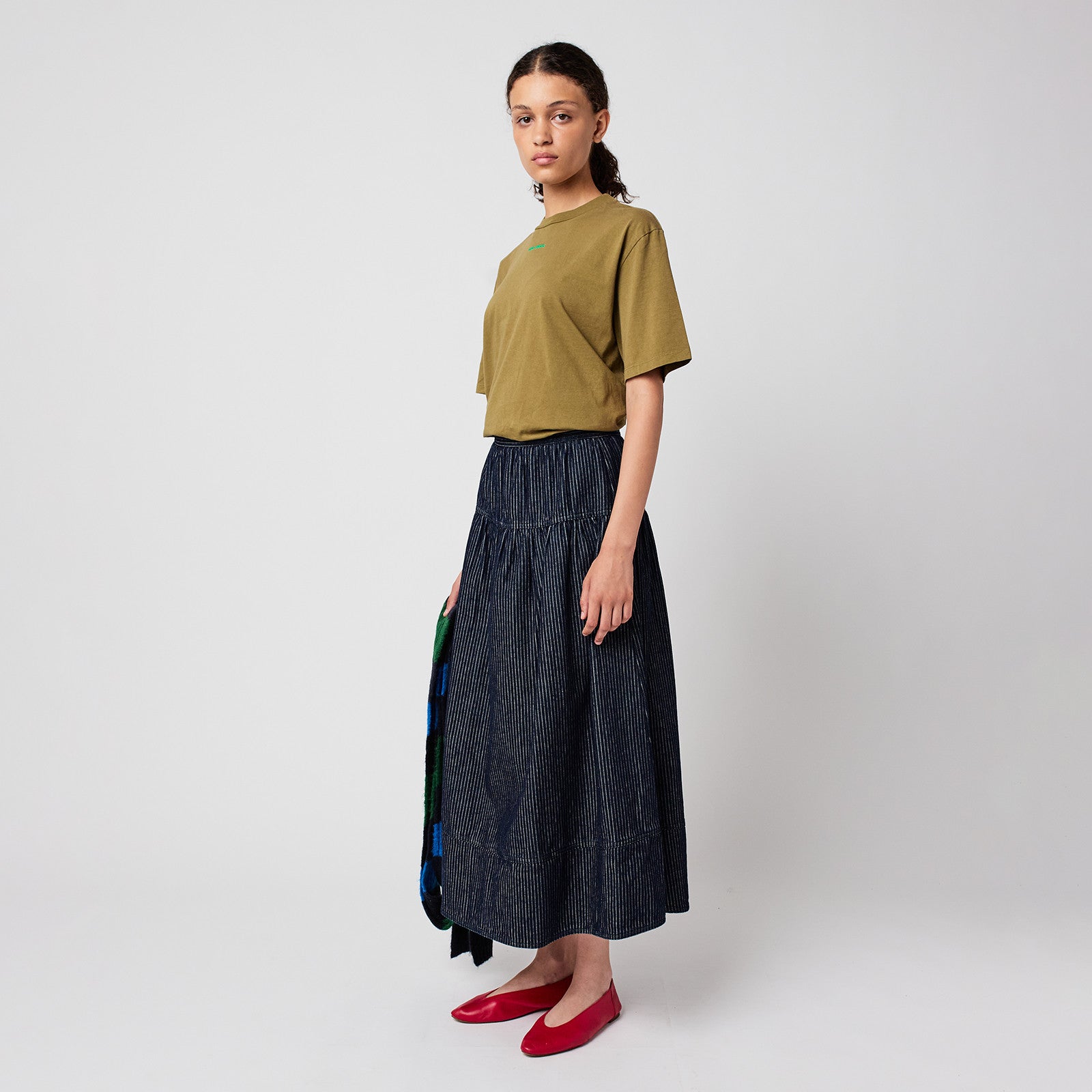 Adult Rock Denim A-line Stripe