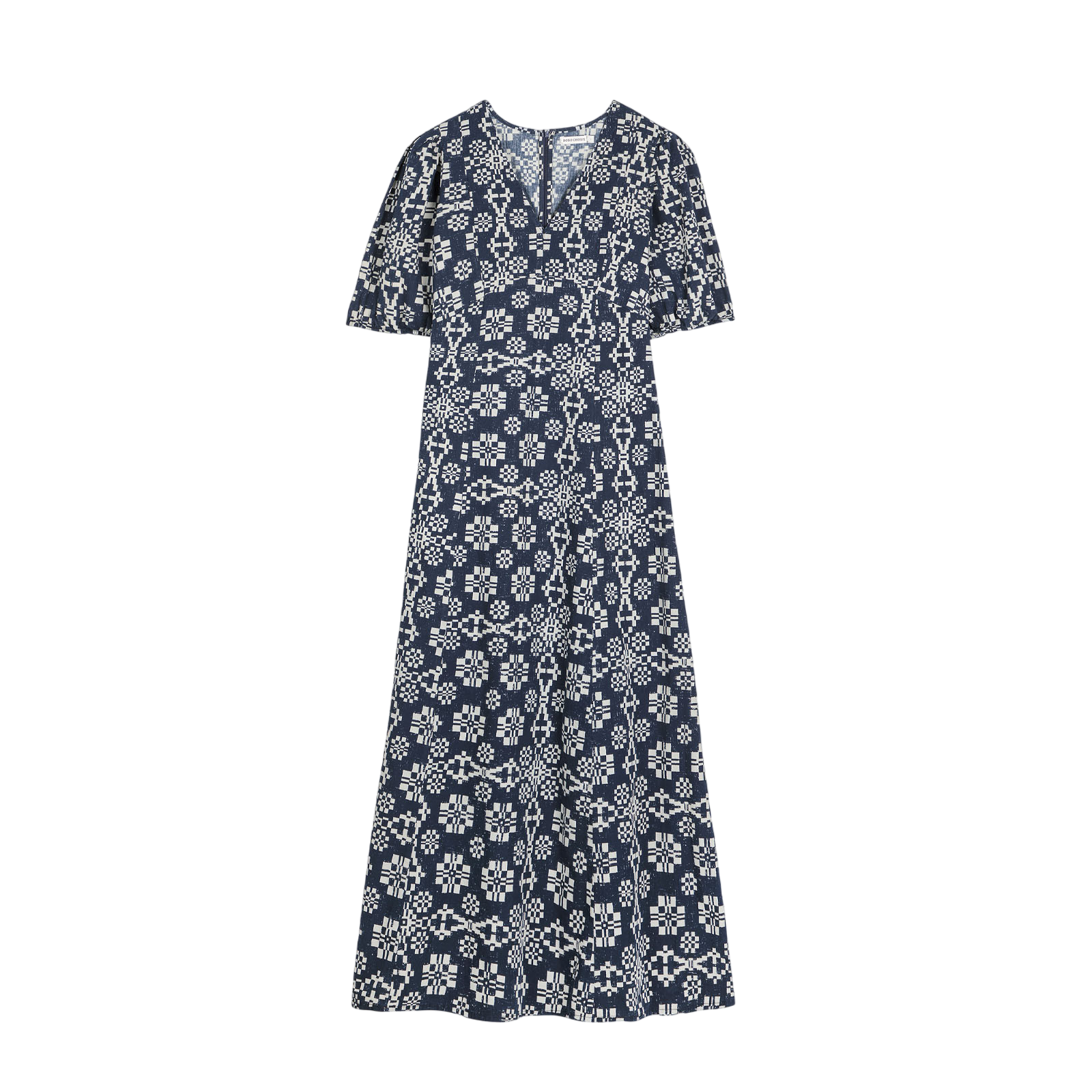 Robe adulte Kaléidoscope Evase Bleu marine