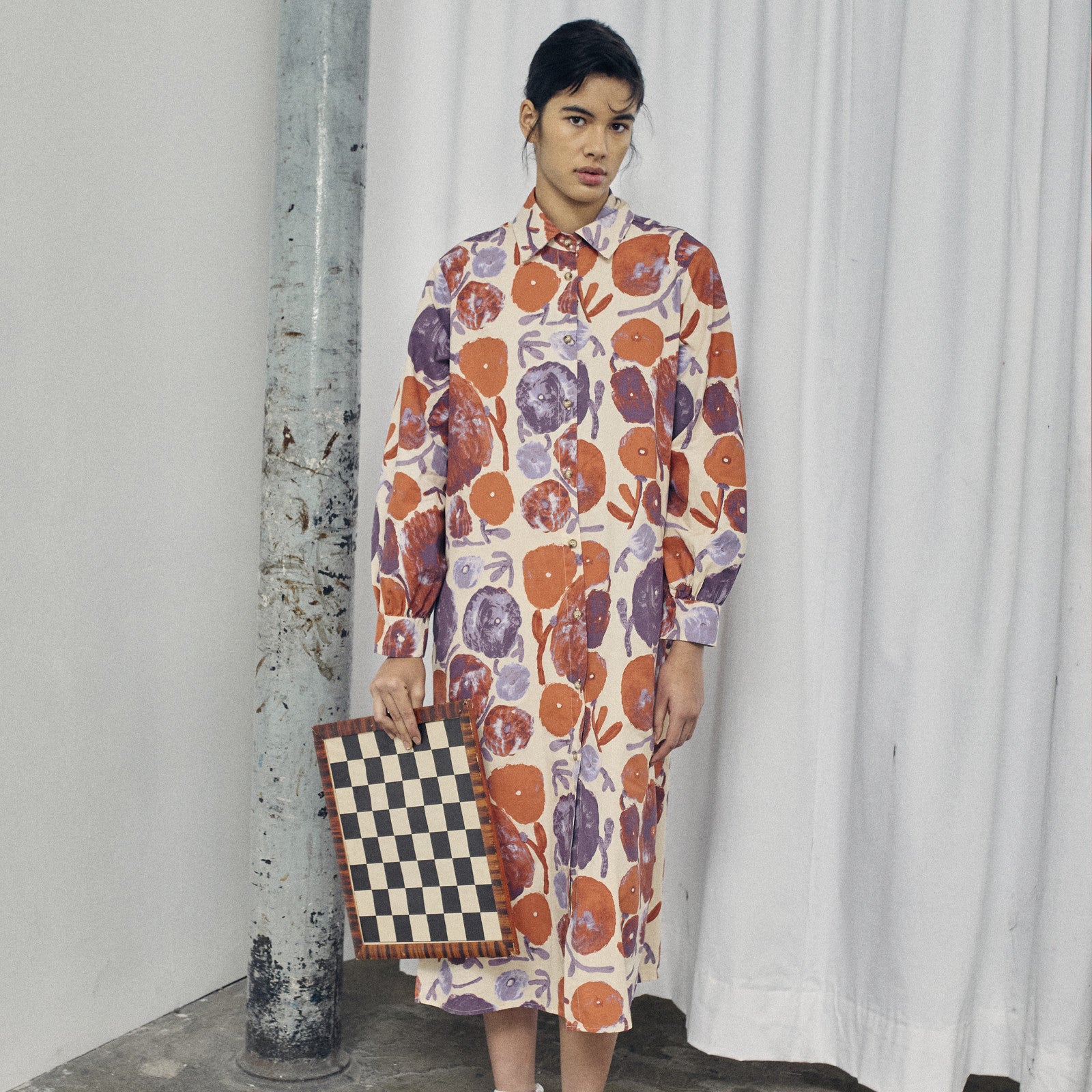 Robe adulte Dahlia Motif Multicolore