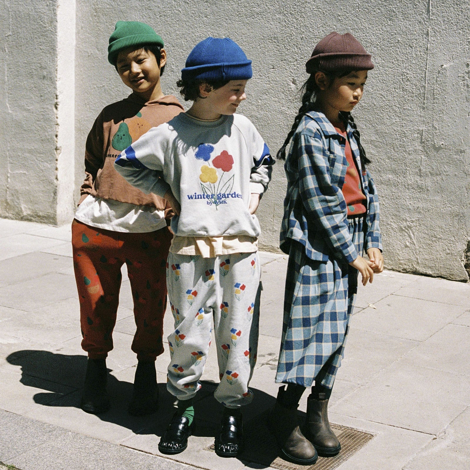 Winter Garden Stripes Pearl Gray sweatshirt