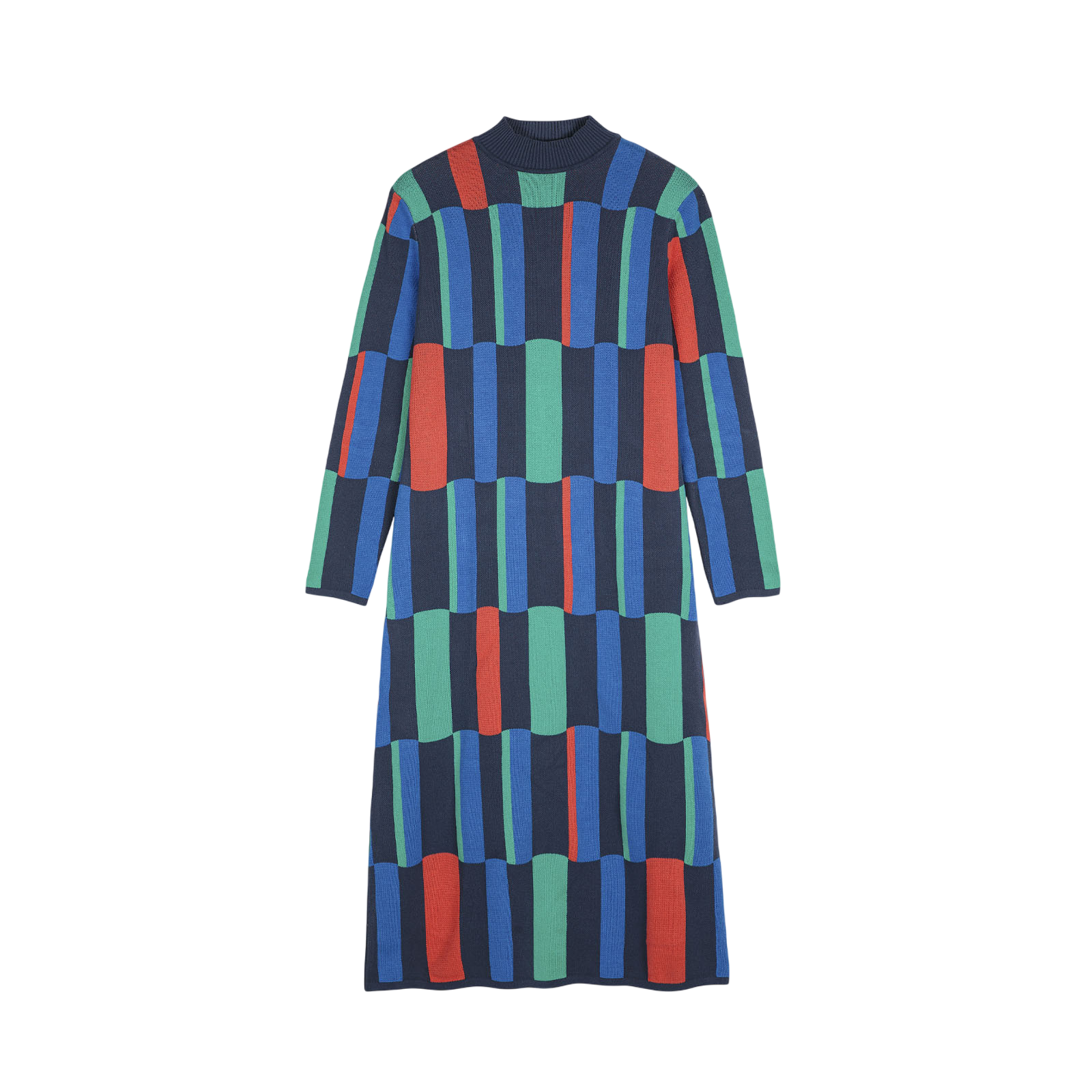 Geometric Jacquard Dress