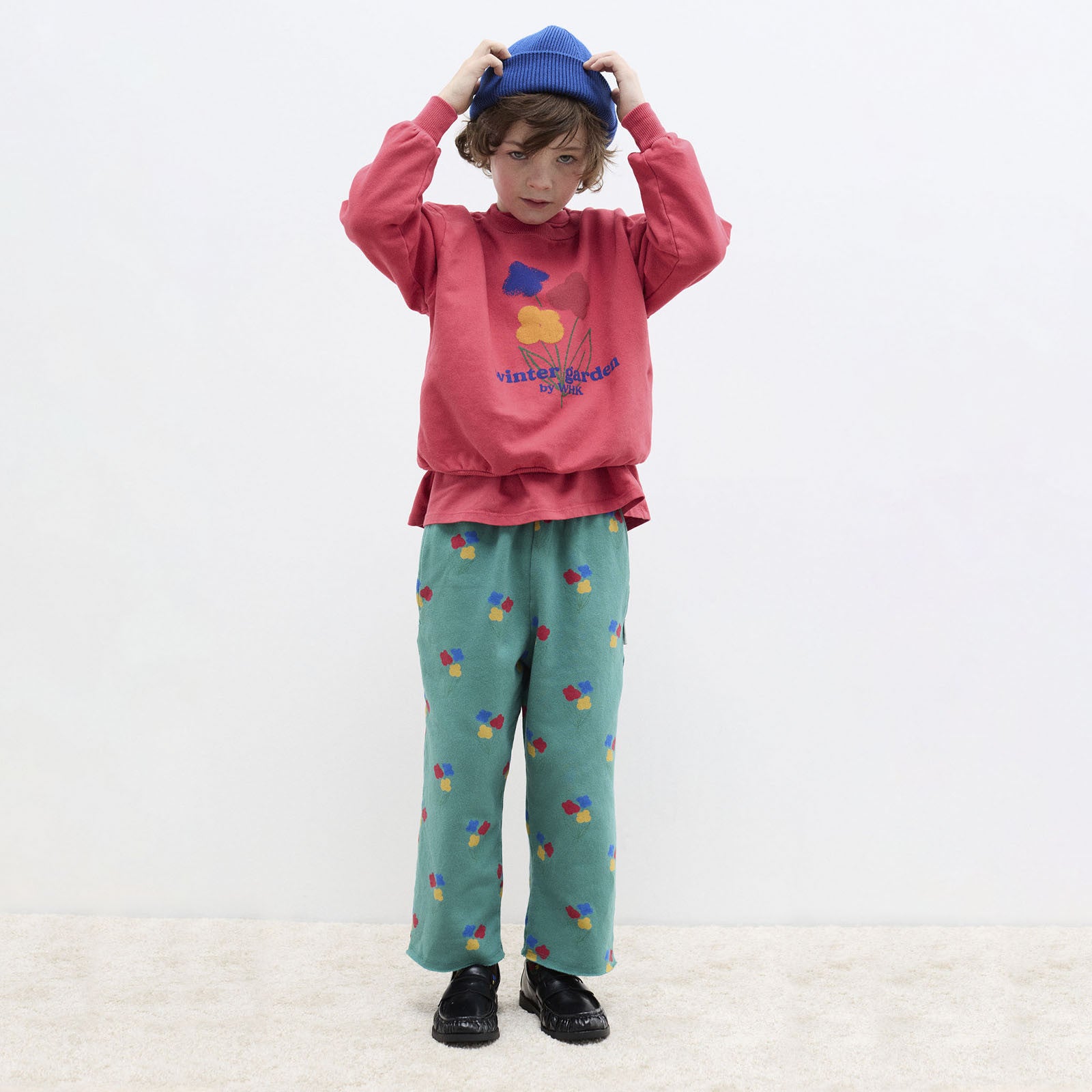 Sweat-shirt Winter Garden Red