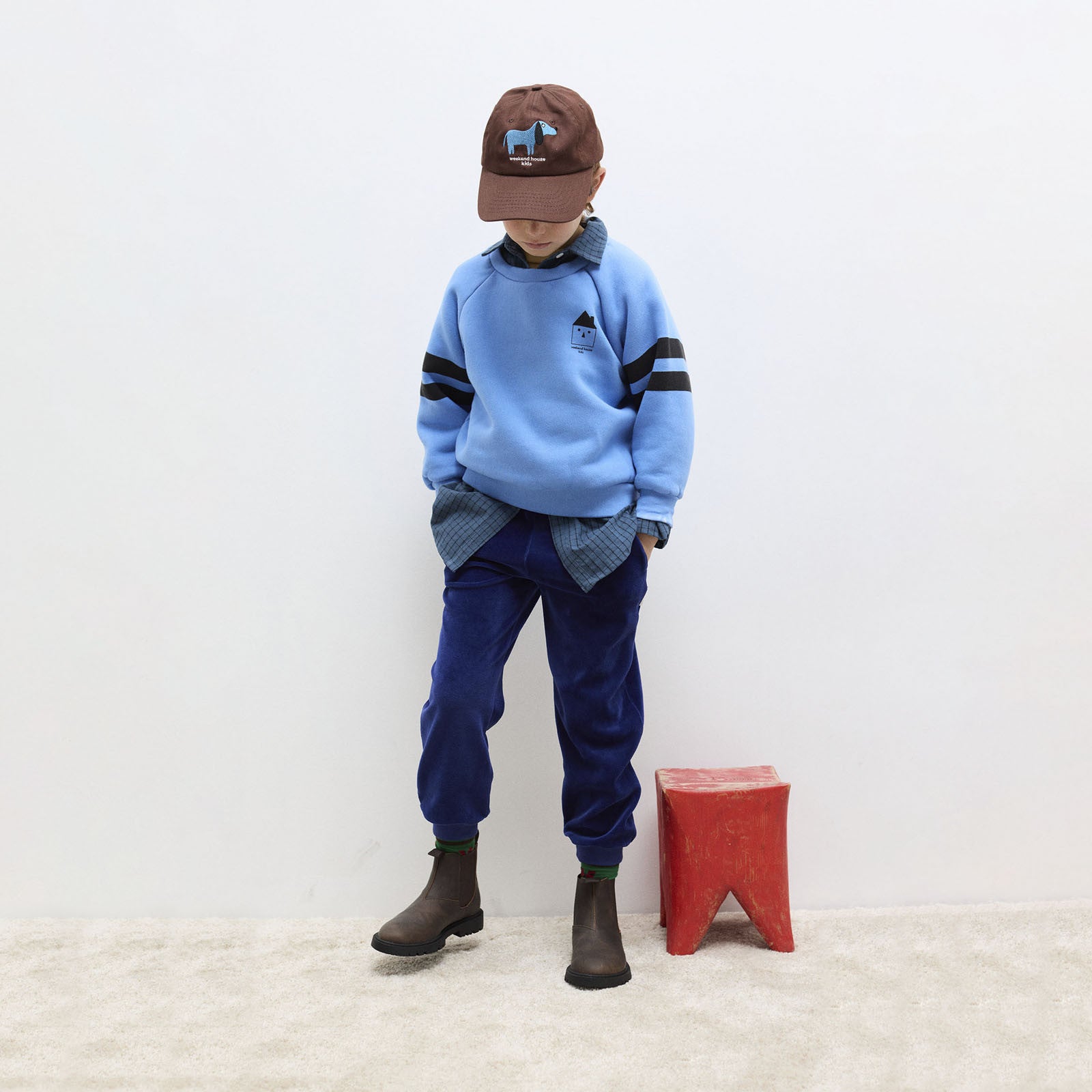 Sweatshirt WHK Logo Soft Blue