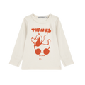 Baby Langarmshirt Rolling Dog Offwhite