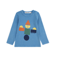 Baby Langarmshirt Wooden Toy Light Blue
