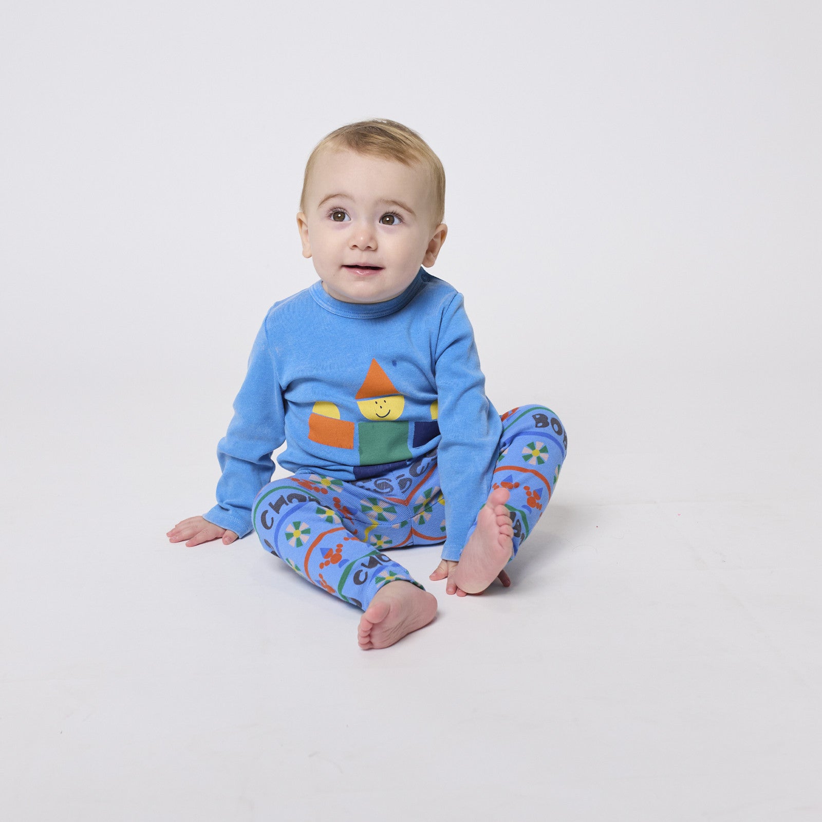 Baby Leggings Toys All Over Light Blue