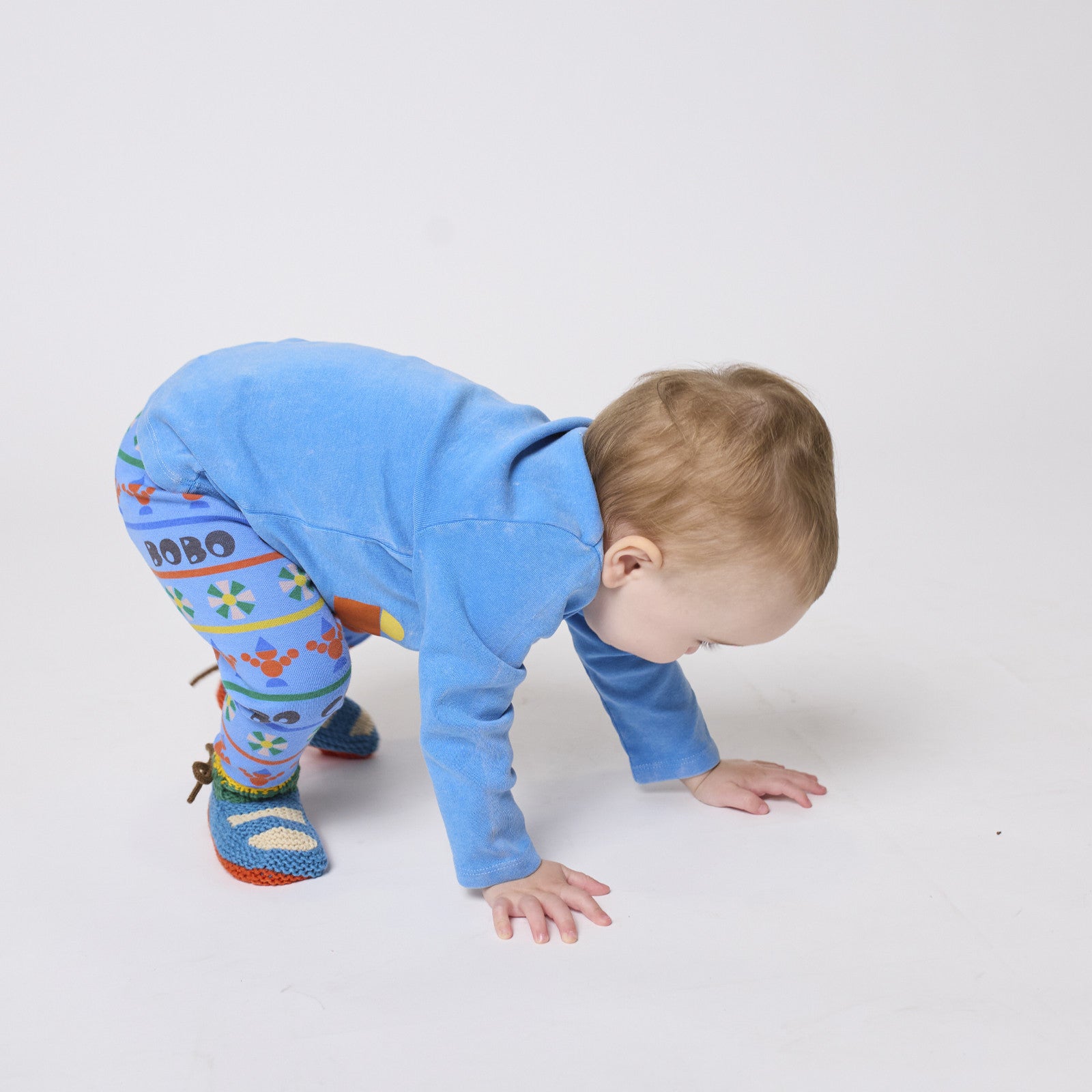 Baby Leggings Toys All Over Light Blue