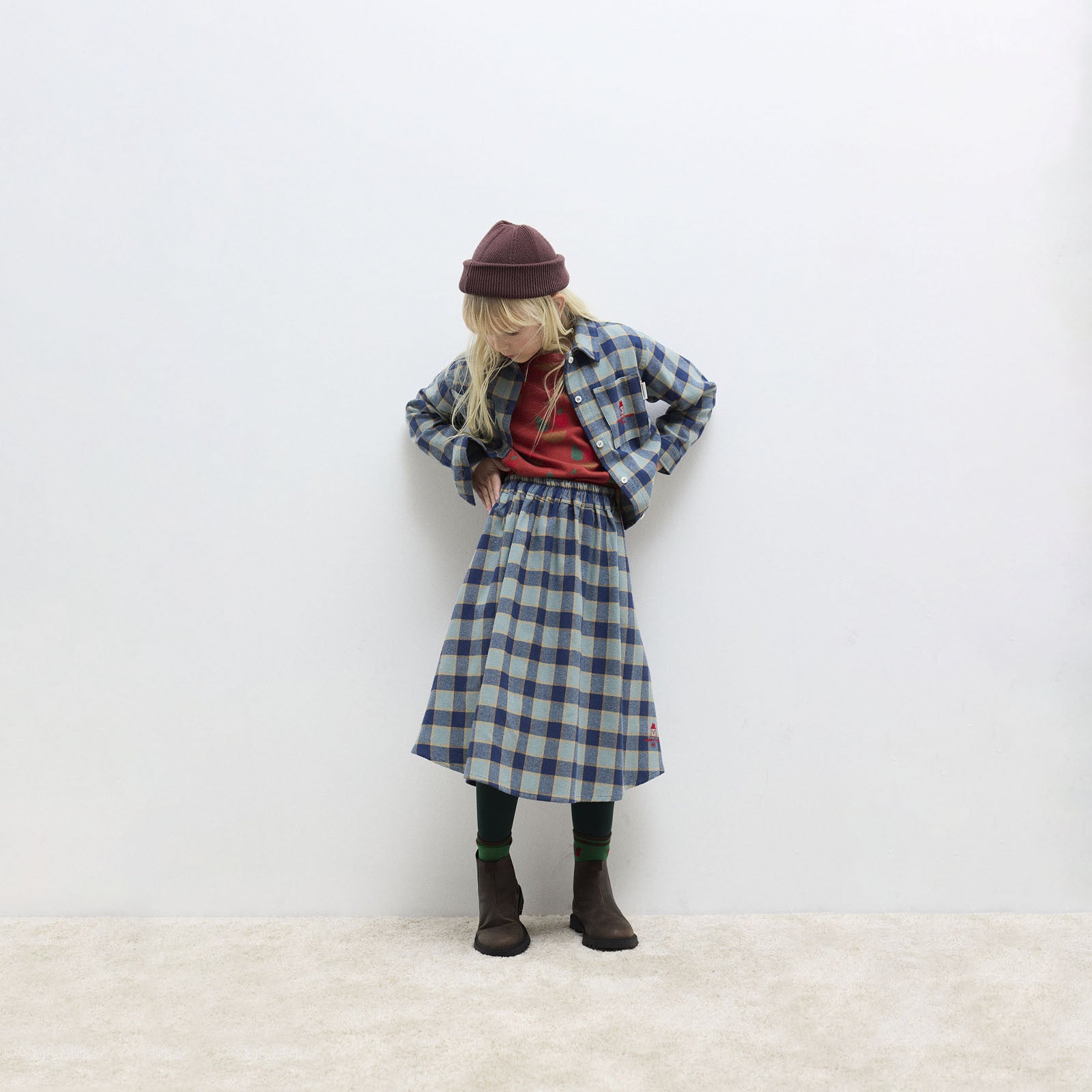 Rock Checkered Blue Indigo