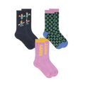 Socken 3er-Set Happy Multicolor