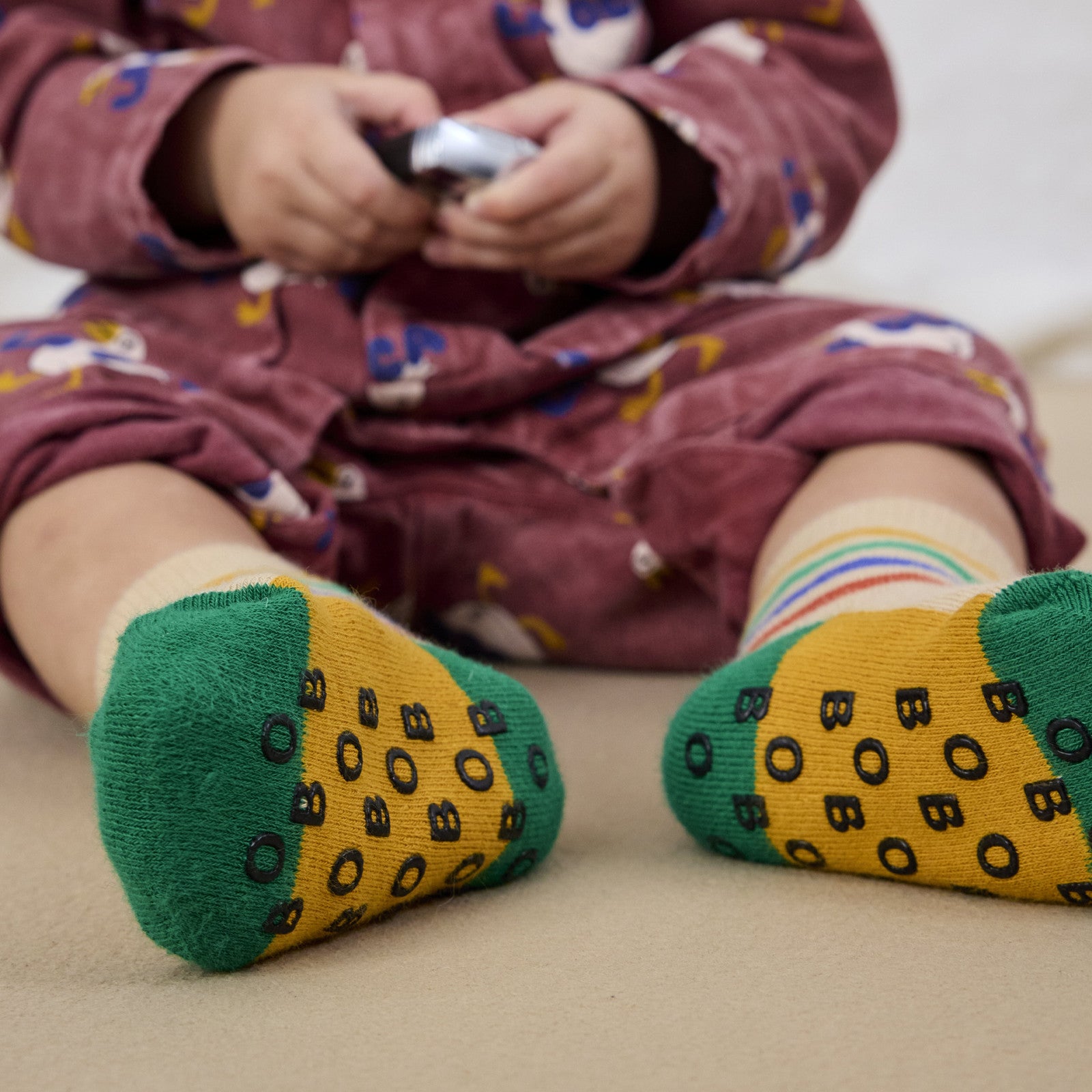 Chaussettes pour bébé Antislip Stripes Multicolor