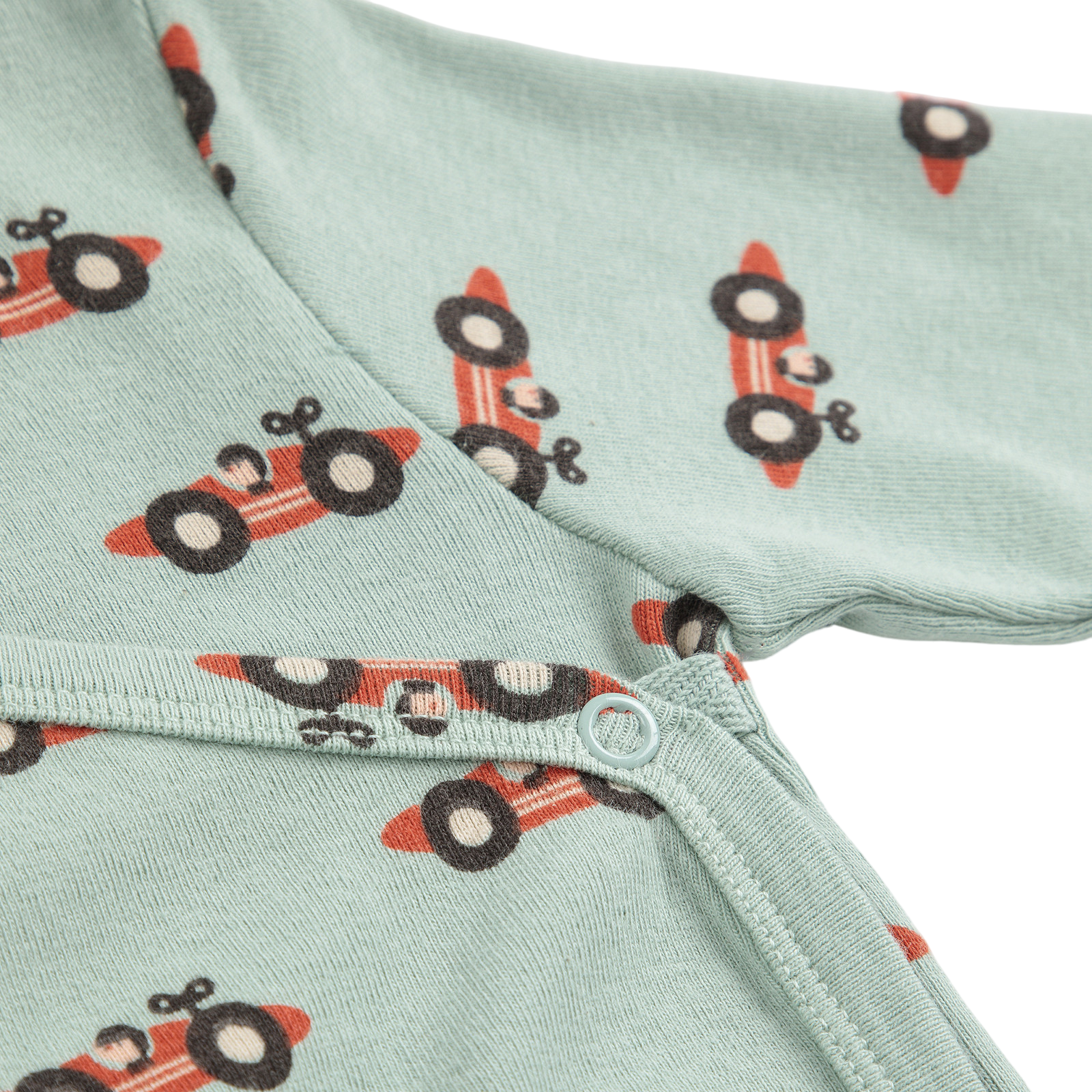 Body bébé Race Car All Over Light Green