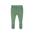 Baby Leggings Race Car Footed Light Green