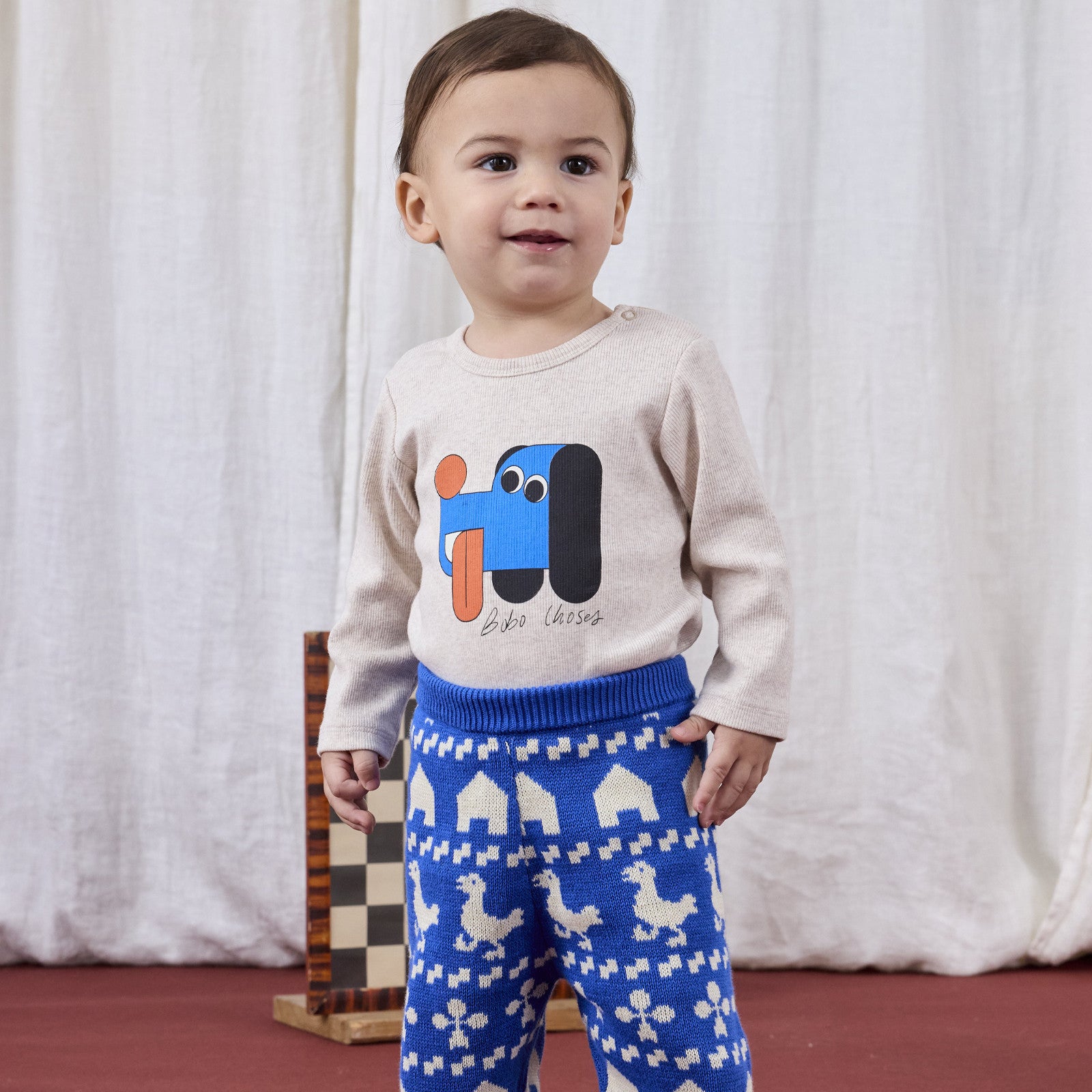 Body bébé Doggy Mate blanc cassé