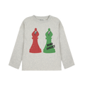 Long sleeve shirt Checkmate Light Heather Grey