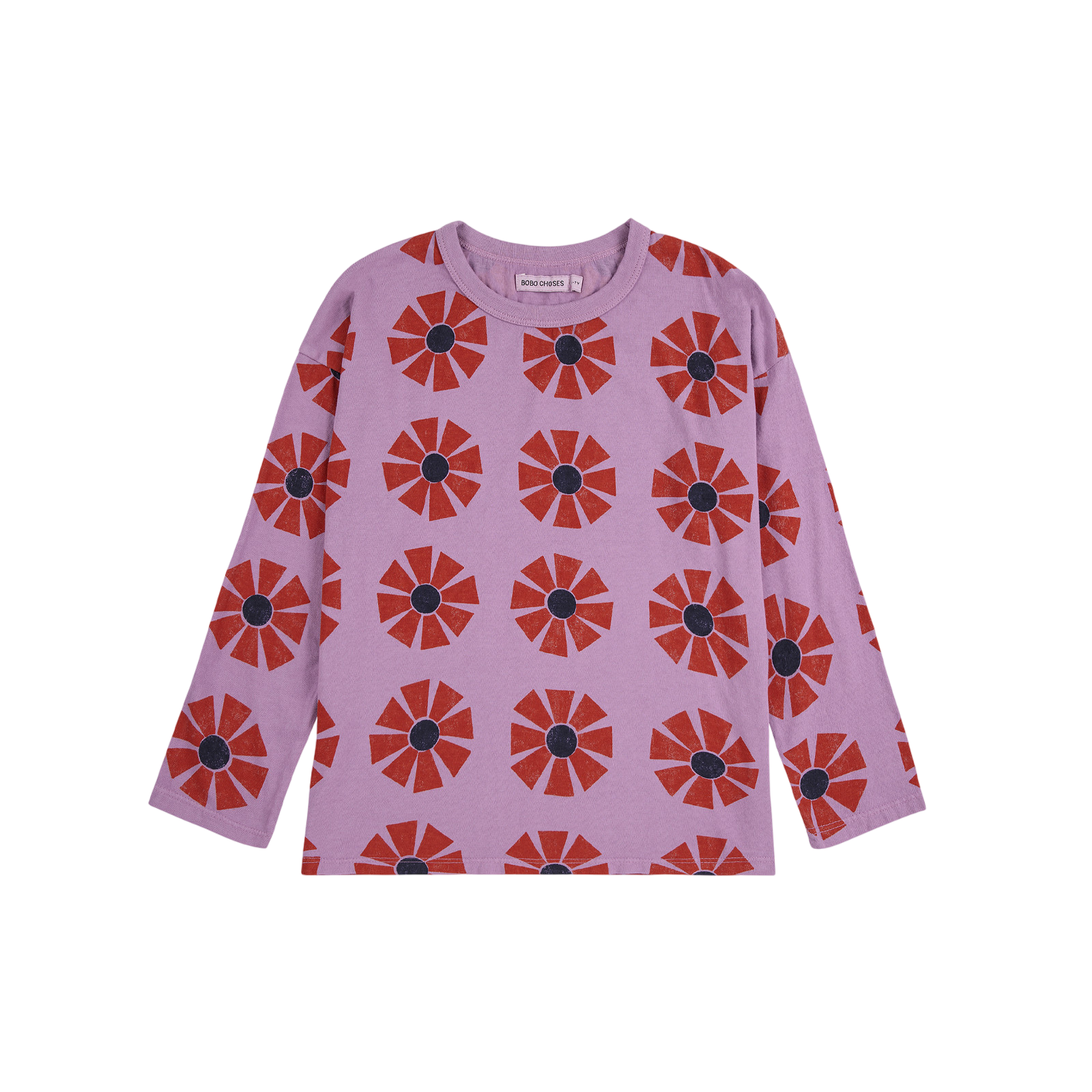 Langarmshirt Kaleidoscope All Over Purple