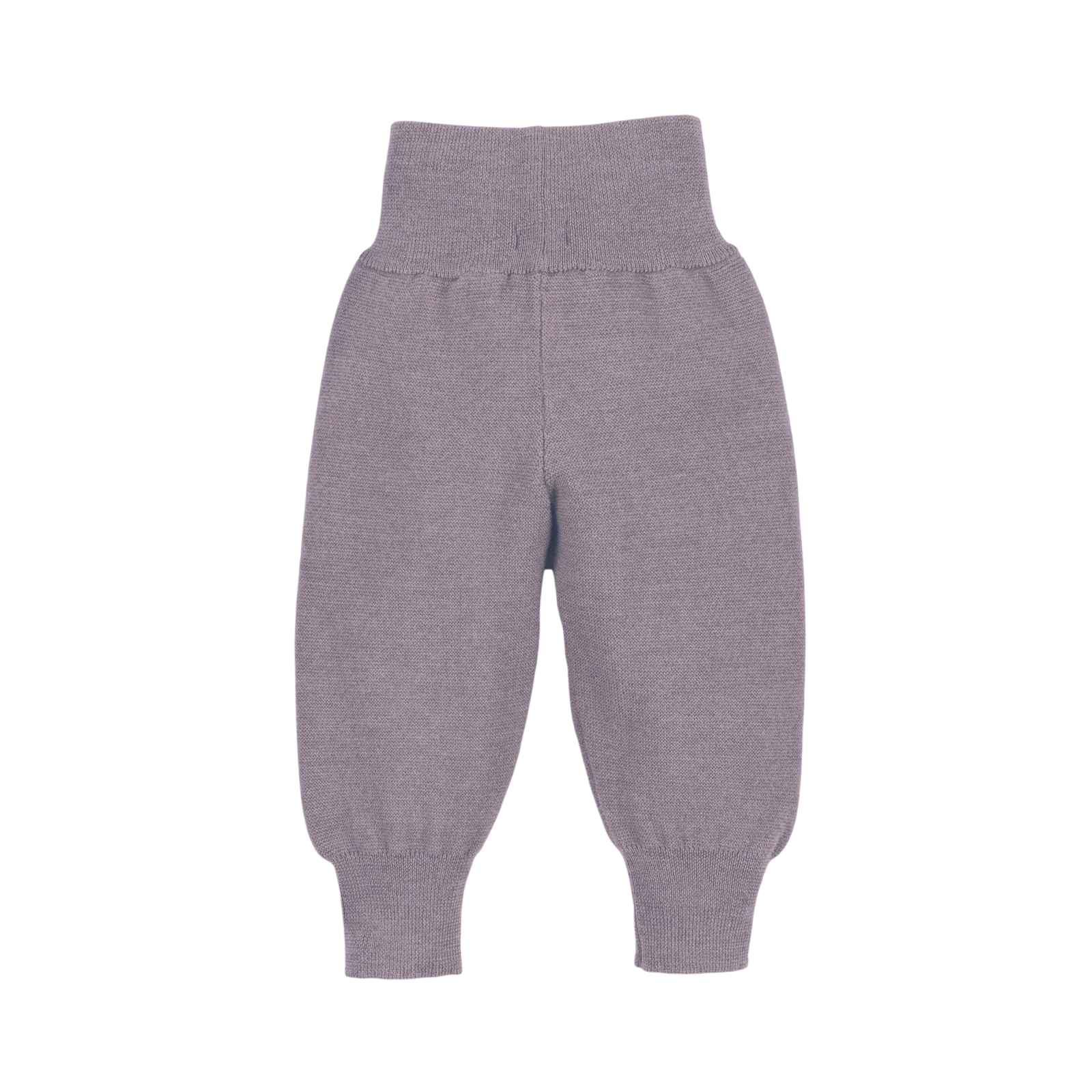 Baby fine knit pants merino wool mauve