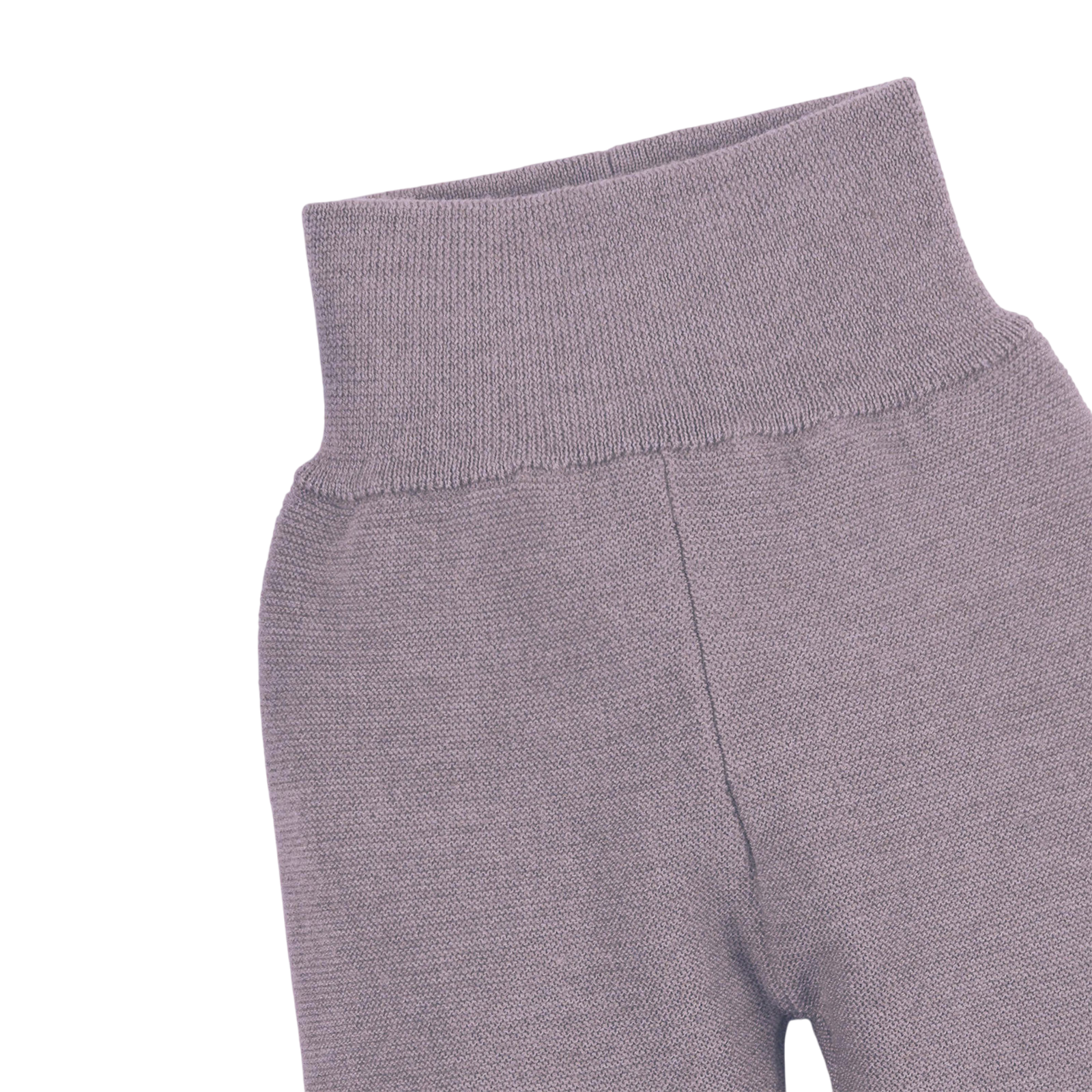 Baby fine knit pants merino wool mauve
