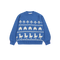 Pull Ferme Jacquard Bleu