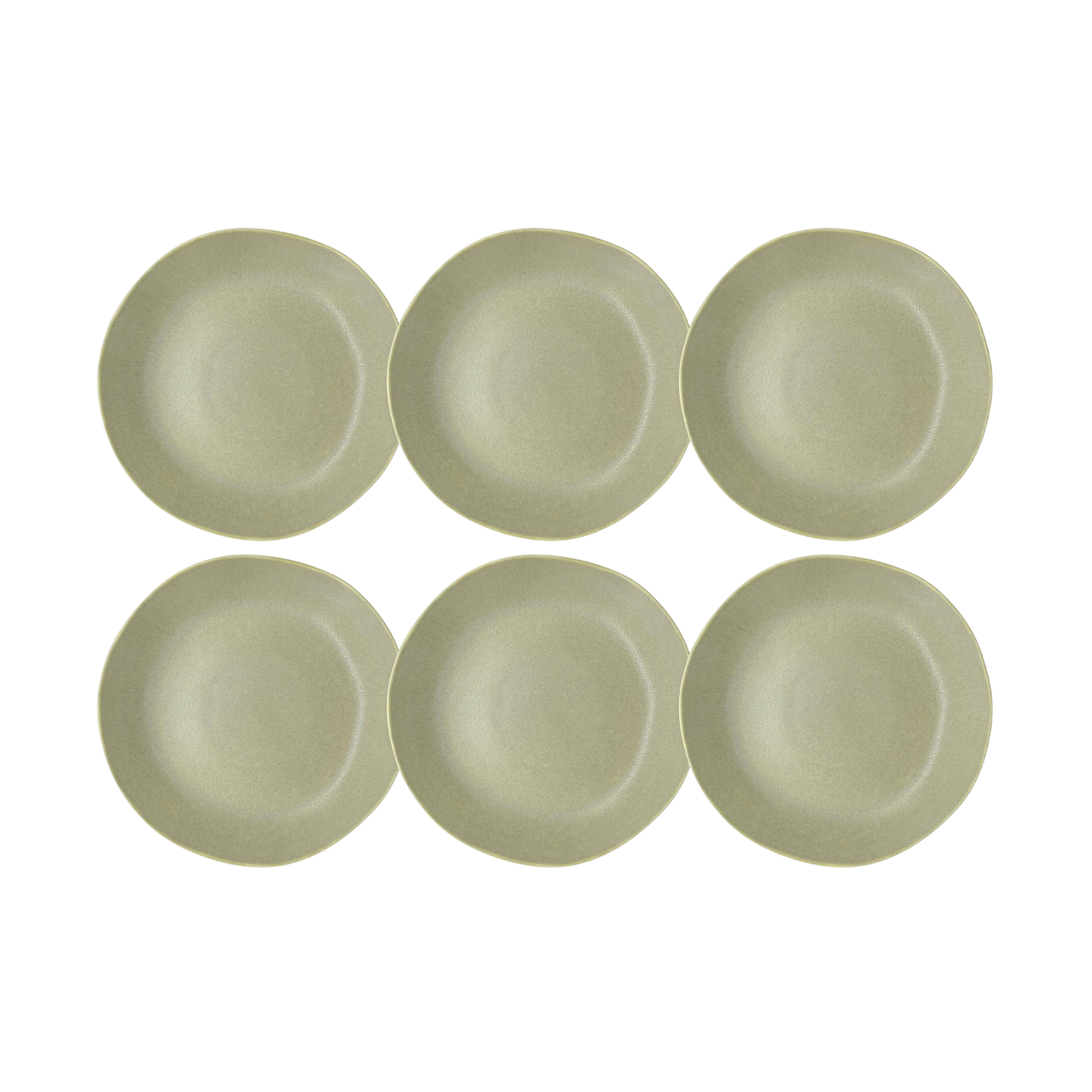 Villa Collection breakfast & dessert plate Shoku Ø 20 cm, 6 pieces, green