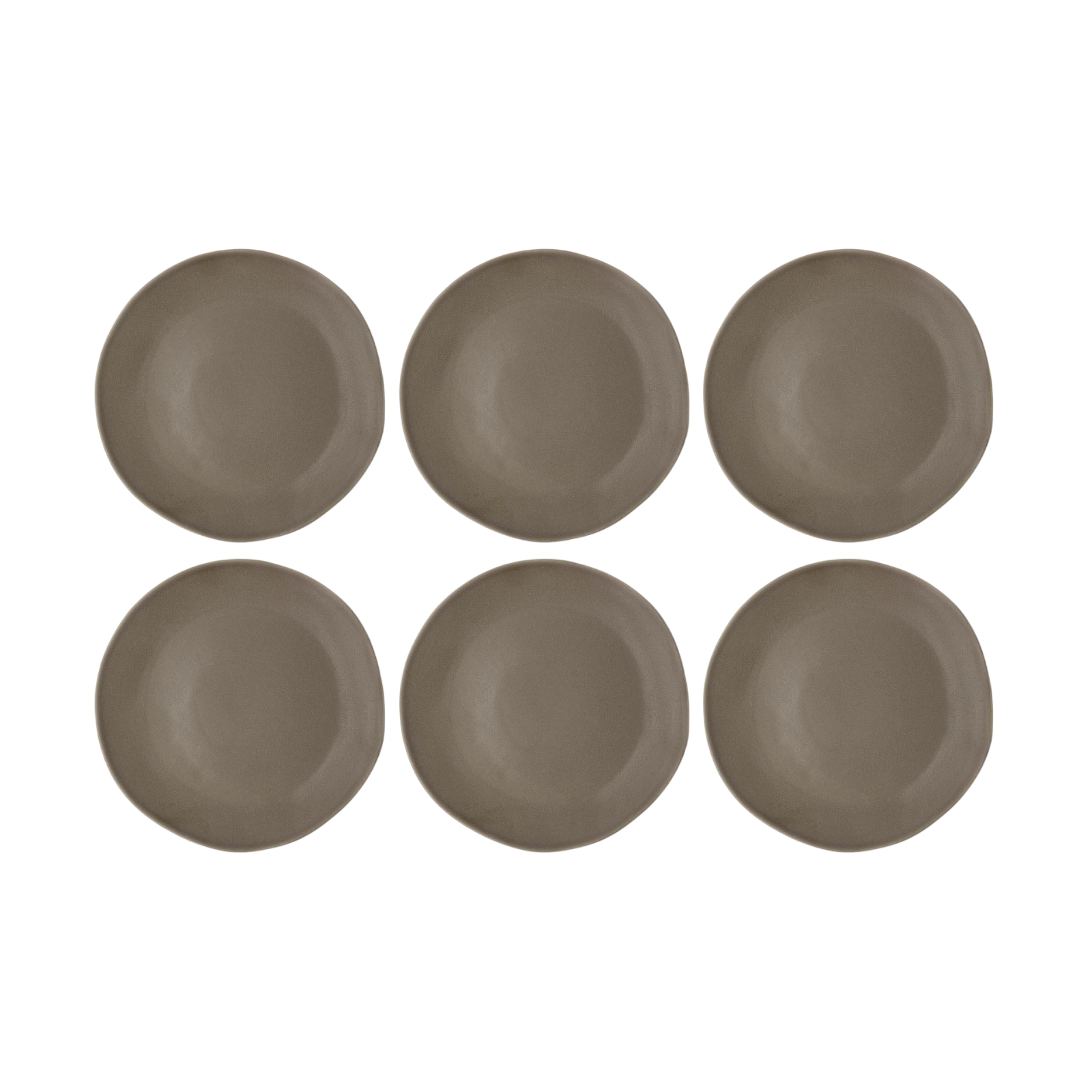 Villa Collection dinner plate Shoku Ø 27 cm, 6 pieces, brown