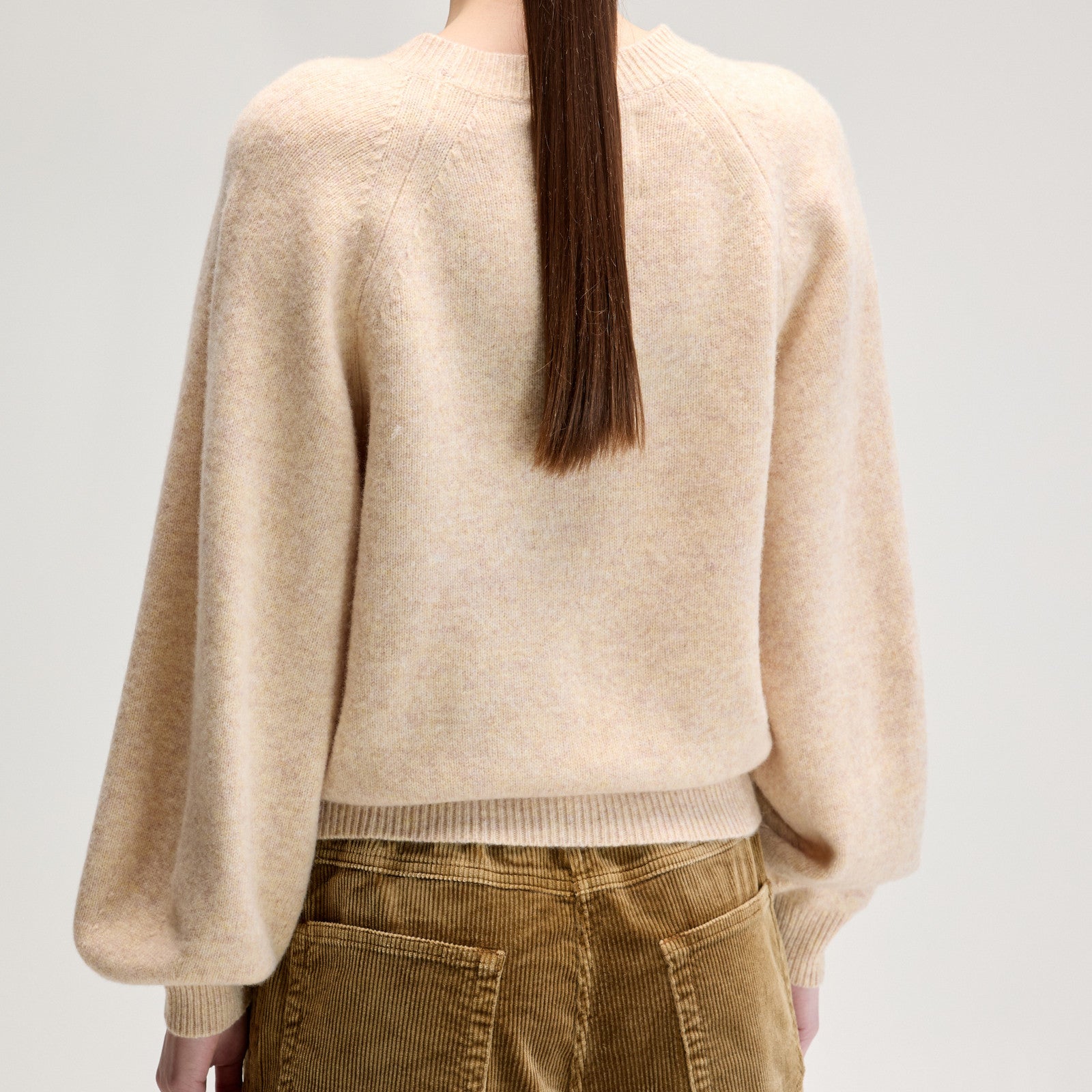 Pull en maille Ameka Beige Melange