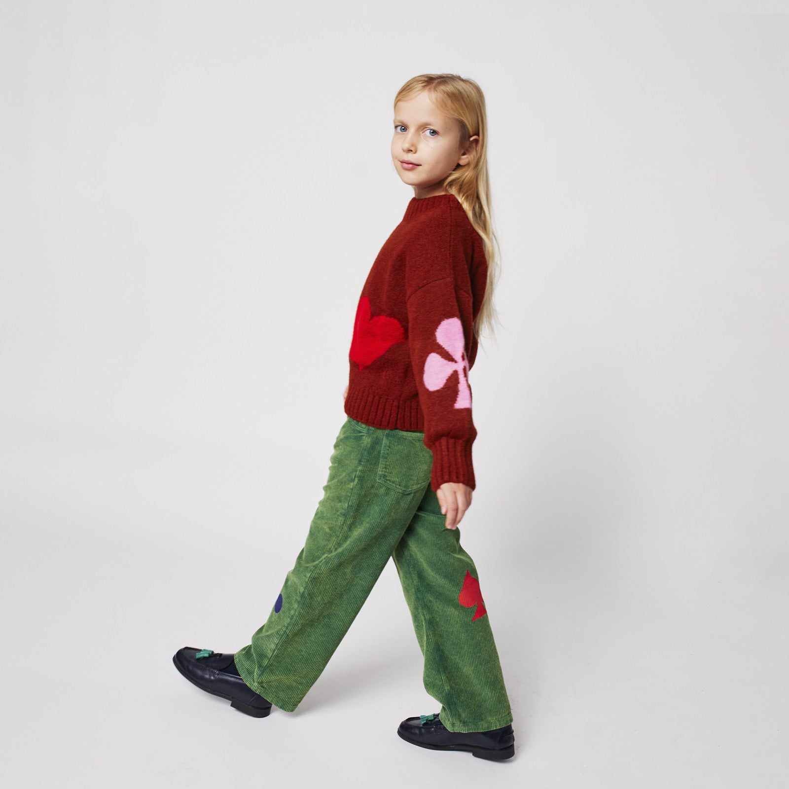 Pull Bobo Joker Jacquard Bourgogne Rouge