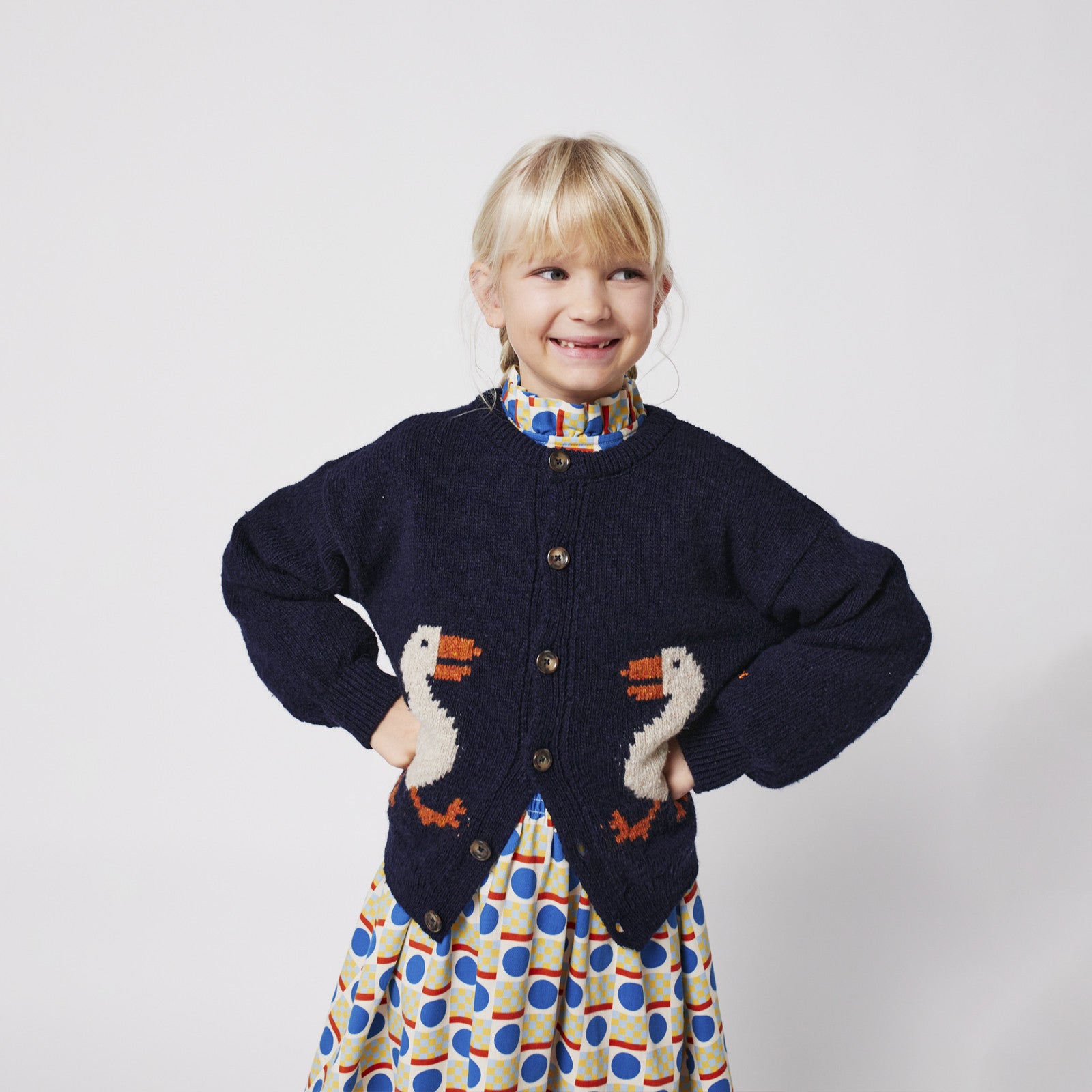 Knitted sweater La Oca Navy Blue