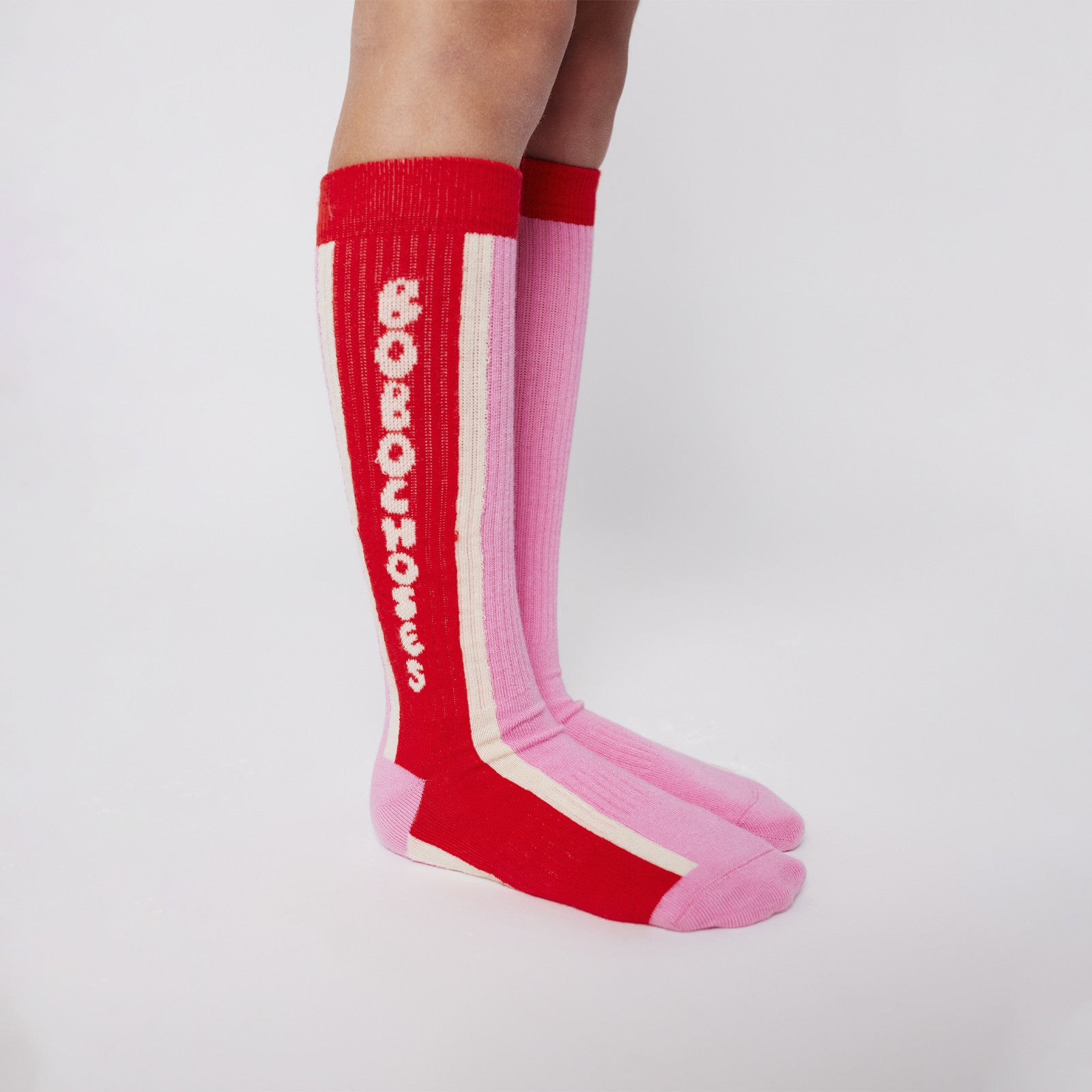 Socken Extra Lang Tic Tac Toe Pink