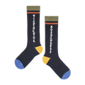Socken Extra Lang Tic Tac Toe Navy Midnight Blue