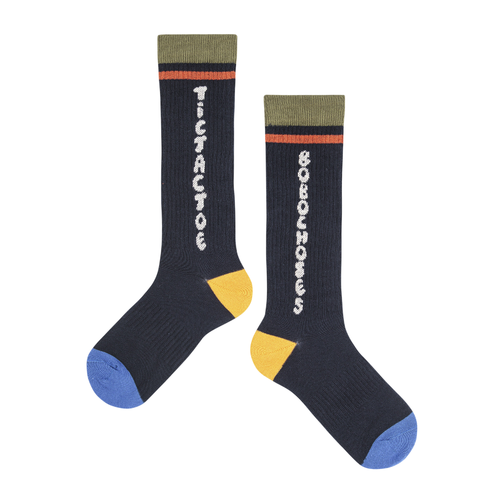 Chaussettes Extra Longues Tic Tac Toe Navy Midnight Blue
