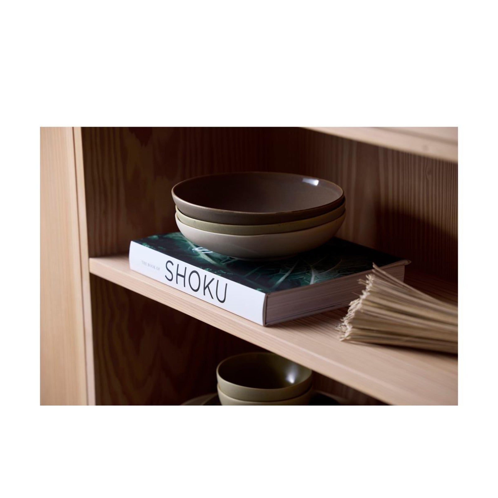 Villa Collection Soup &amp; Pasta Plates Shoku Ø 21 cm, 6 pieces, Green