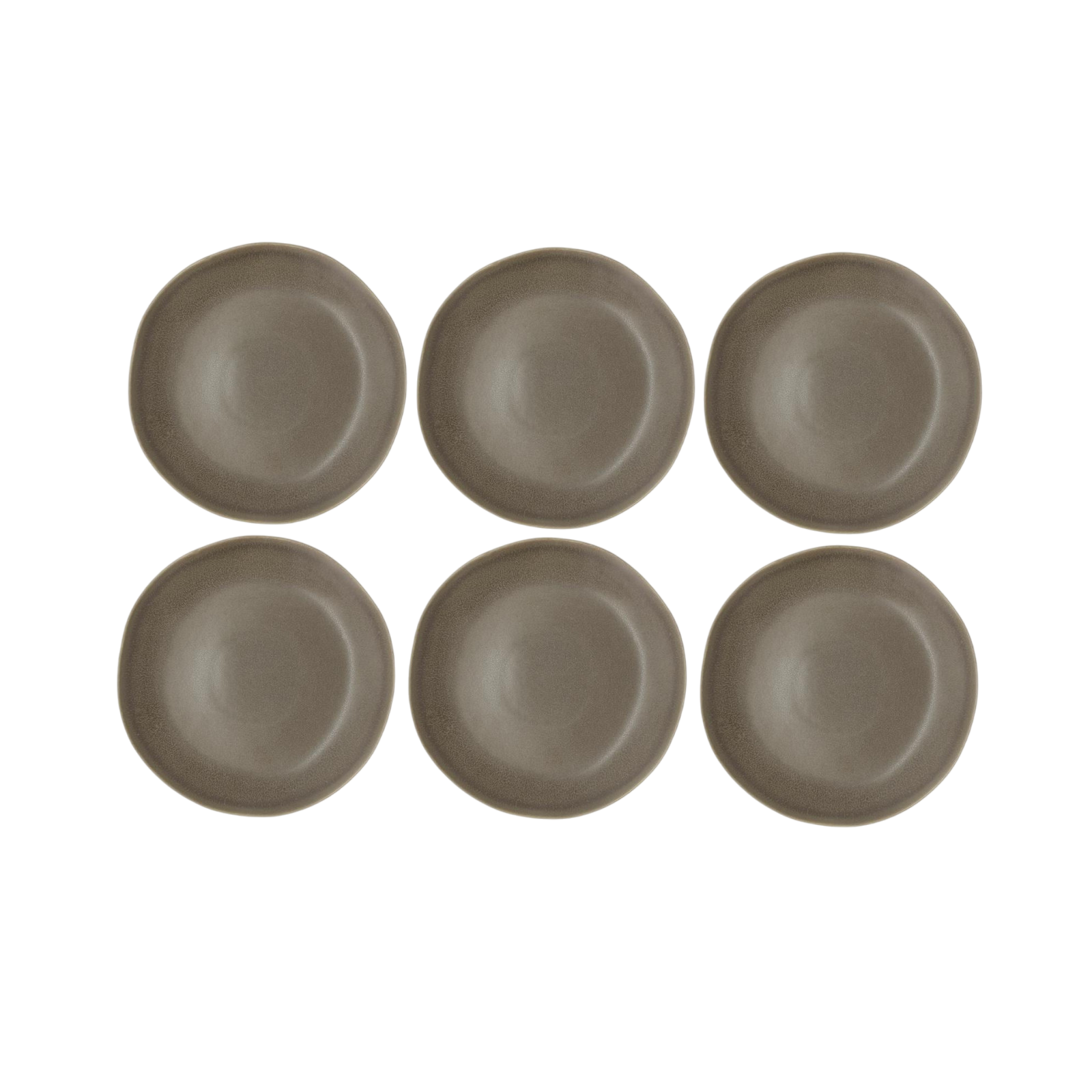 Villa Collection Breakfast &amp; Dessert Plates Shoku Ø 20 cm, 6 pieces, brown