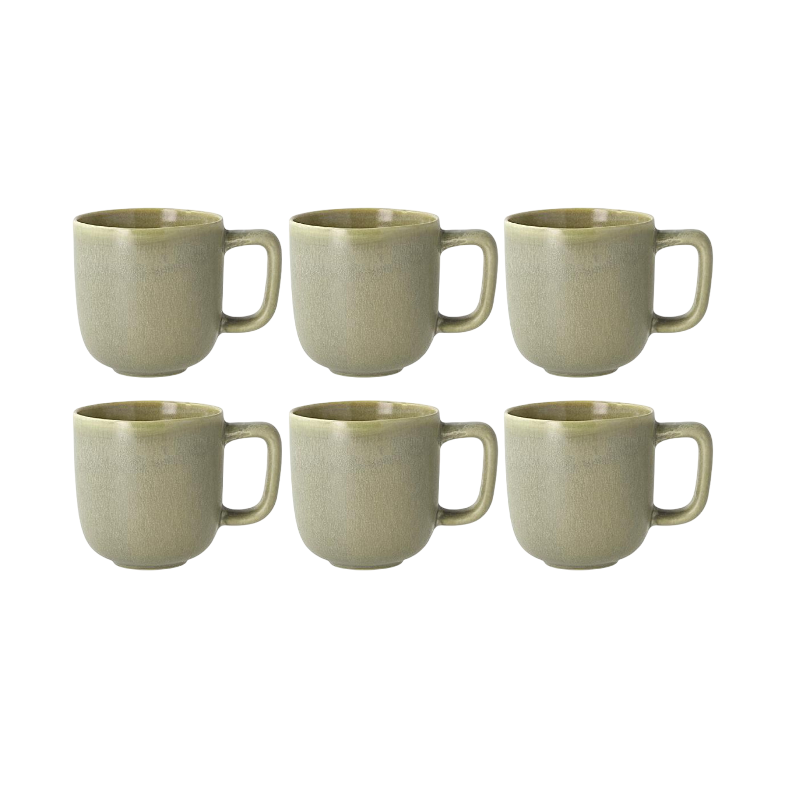 Villa Collection Coffee Cup Shoku 230 ml, 6 pieces, Green
