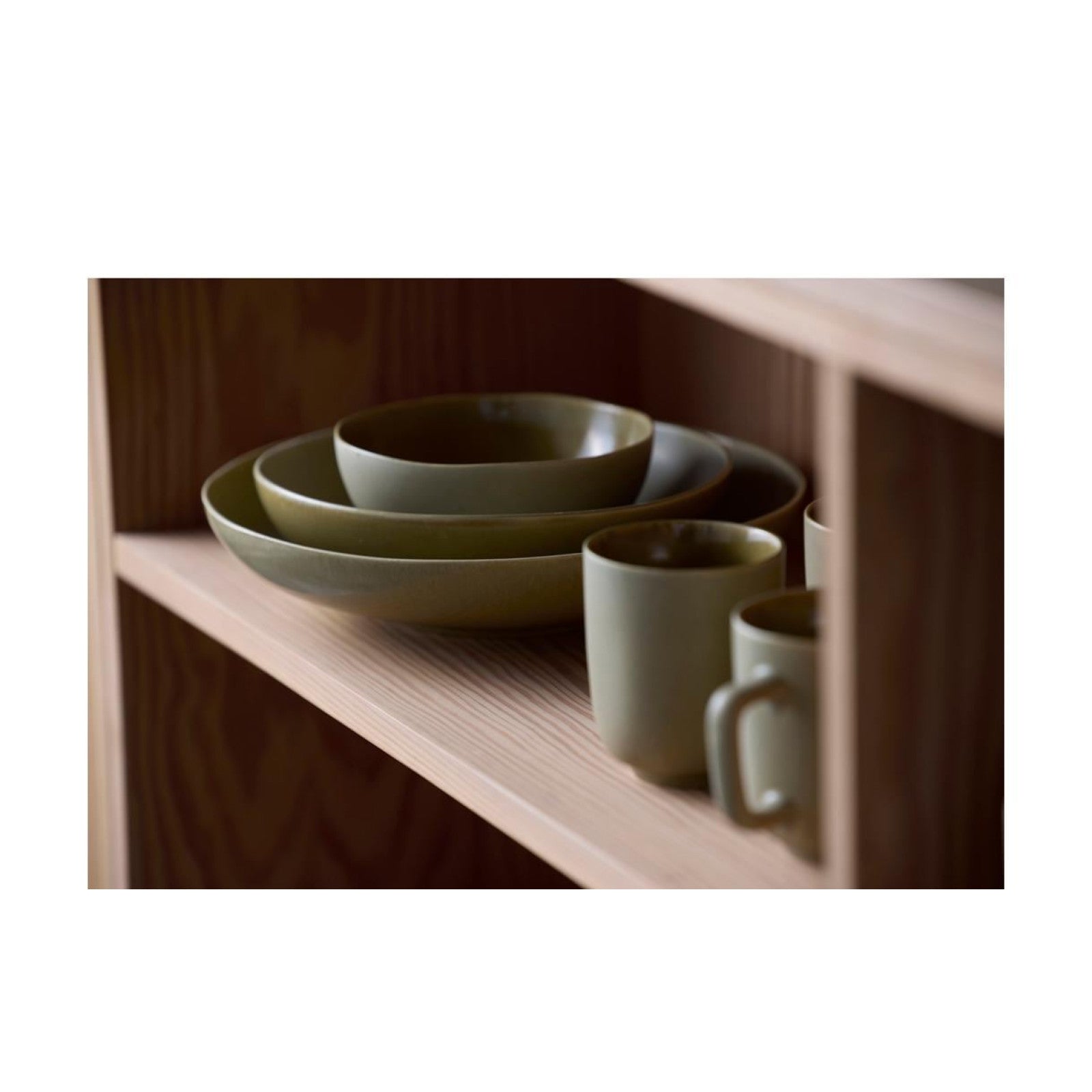 Villa Collection Coffee Cup Shoku 230 ml, 6 pieces, Green