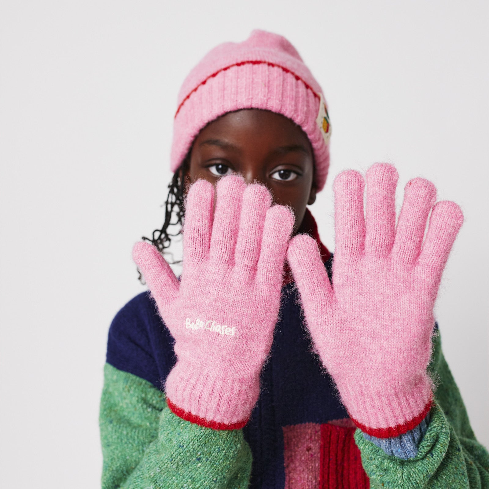 Bobo Choses Gloves Pink