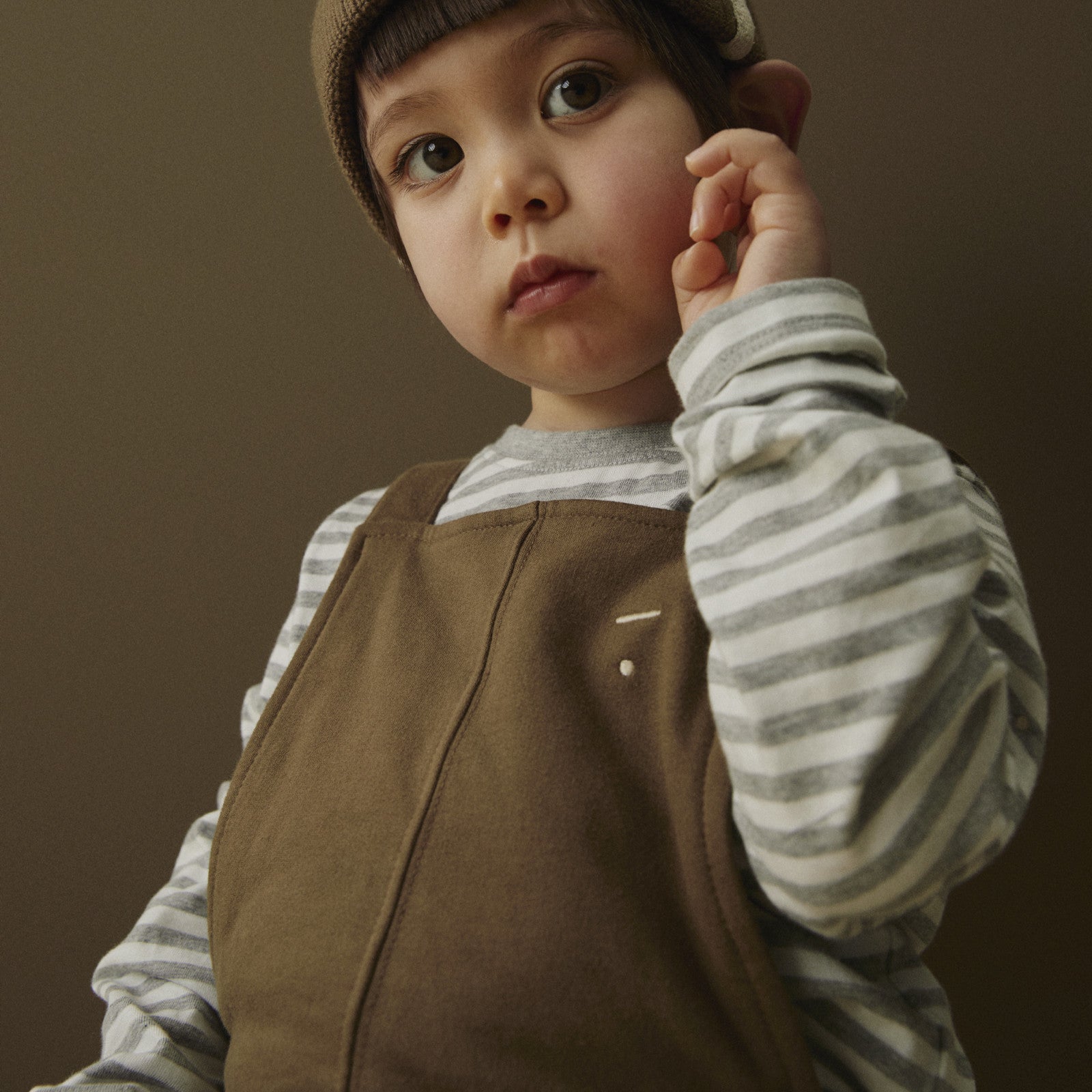 Langarmshirt New Fit Grey Melange Cream