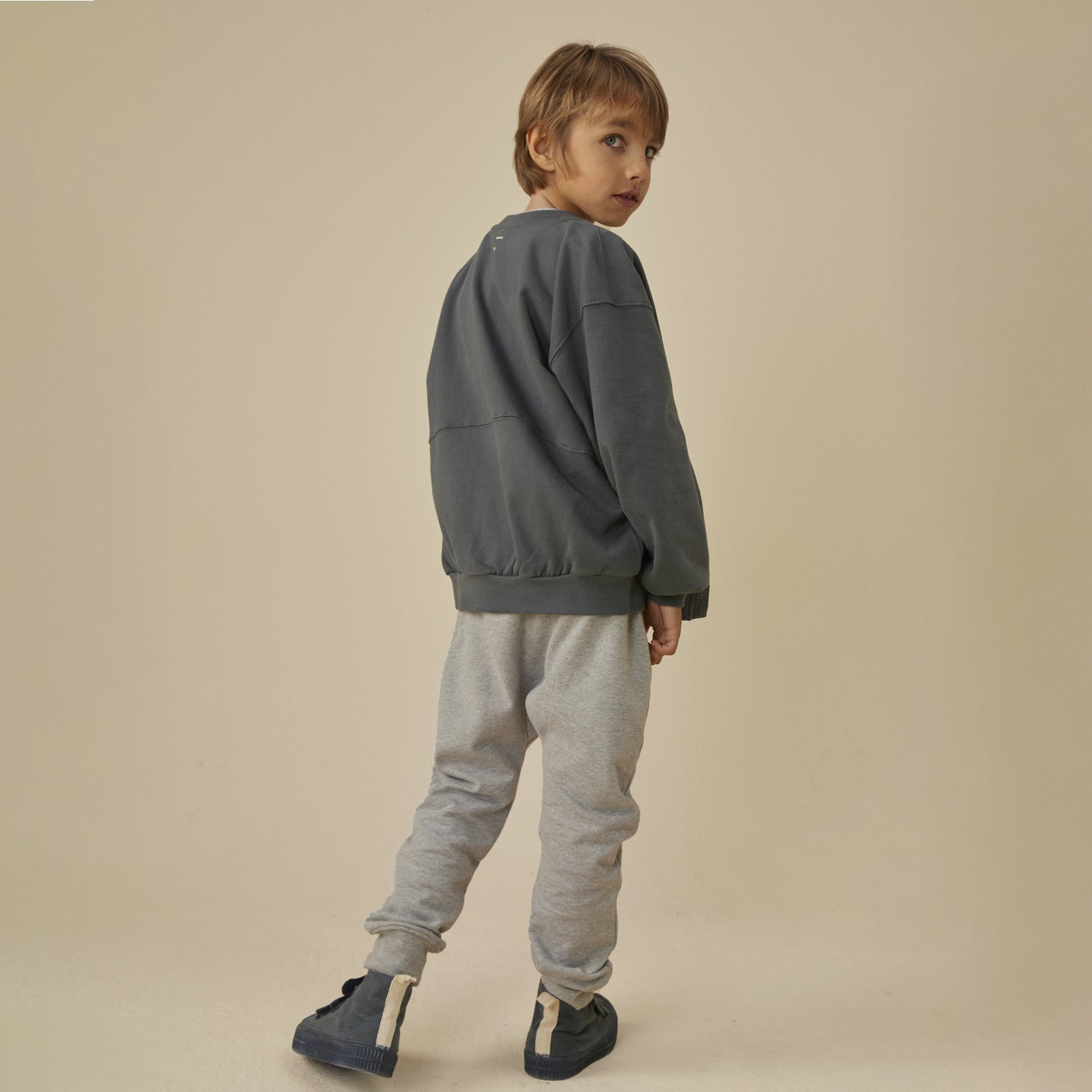 Sweat-shirt Bomber Blue Grey