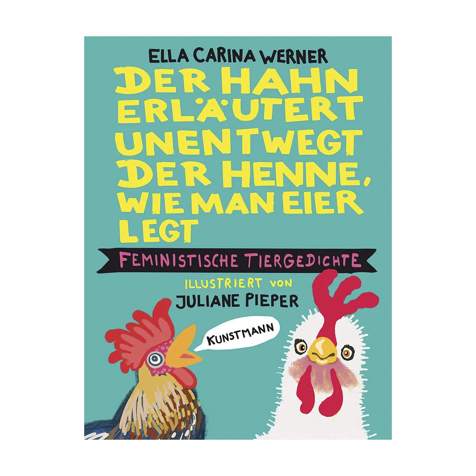 The rooster constantly explains to the hen how to lay eggs